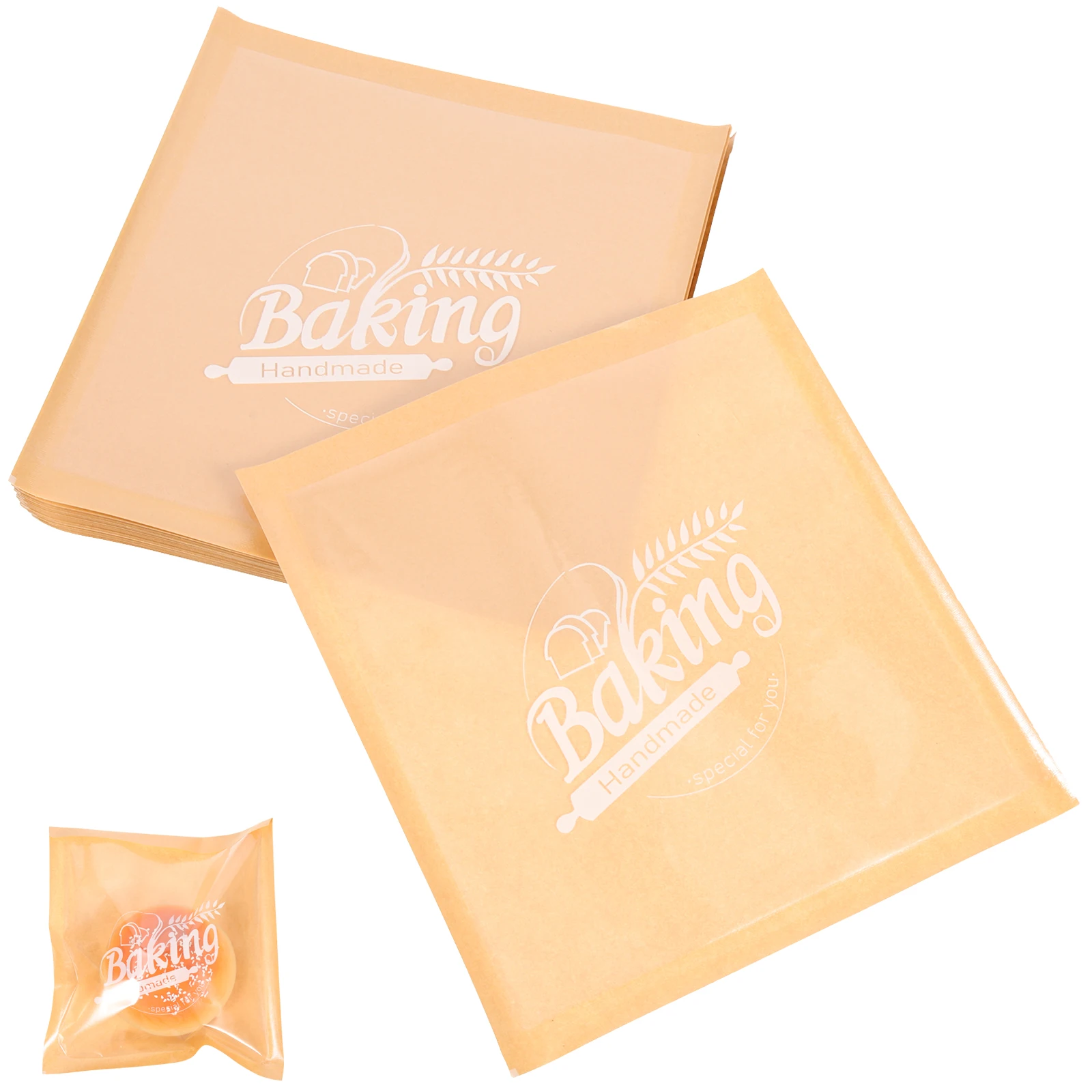 100 Pcs Yellow Kraft Paper Bag Bakery Bags Convenient Treat Food Baking Toast wich Bags Unbleached OilProof Packing
100 Pcs Yellow Kraft Paper Bag Bakery Bags Convenient Treat Food Baking Toast wich Bags Unbleached OilProof Packing