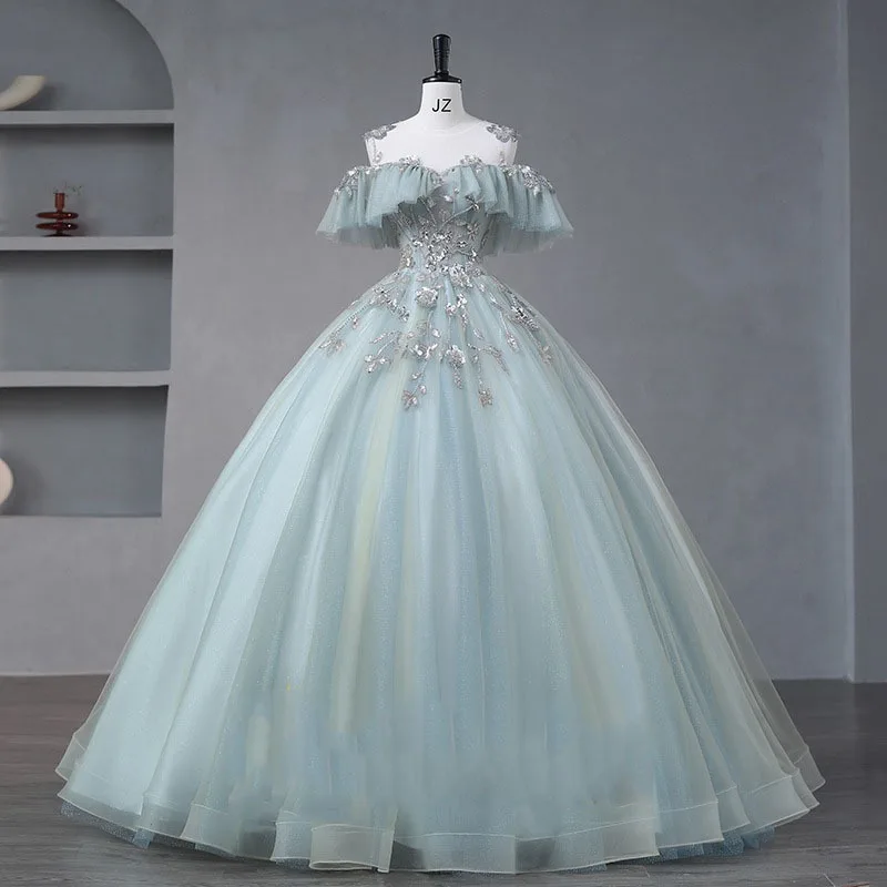 New Women's Summer Glitter Mesh Evening Dress Fashion Art Exam Adult Ceremony Princess Skirt Vocal Big Swing Pong Yarn Dress
New Women's Summer Glitter Mesh Evening Dress Fashion Art Exam Adult Ceremony Princess Skirt Vocal Big Swing Pong Yarn Dress