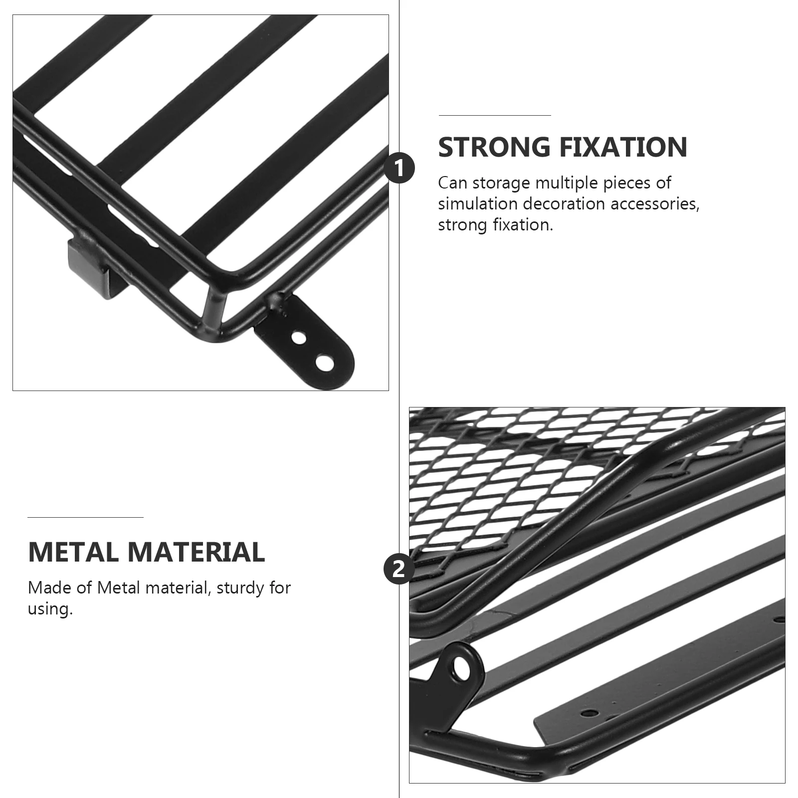 Luggage Roof Storage Rack For 1:10 Rc Crawler Durable Lightweight Black Strong Fixation Simulation Accessories Car Roof Cargo
Luggage Roof Storage Rack For 1:10 Rc Crawler Durable Lightweight Black Strong Fixation Simulation Accessories Car Roof Cargo