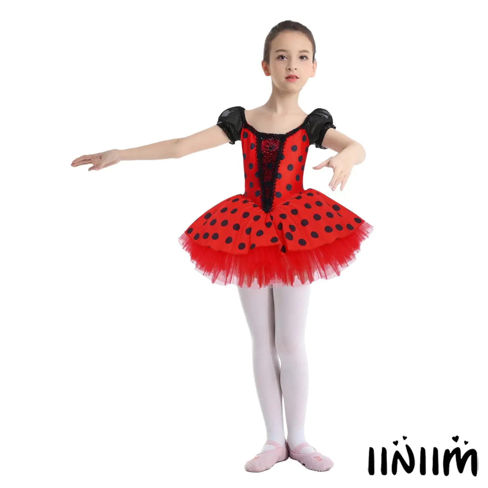 Kids Girls Ballet Tutu Dress with Puff Sleeves Sequins Color-Block Ballet Dance Costume for Stage Performance Competitions
Kids Girls Ballet Tutu Dress with Puff Sleeves Sequins Color-Block Ballet Dance Costume for Stage Performance Competitions