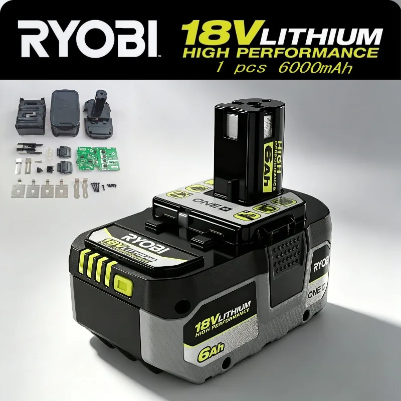 18V High Performance Lithium Battery Low Self Discharge Compatible with RYOBI P104 P107 P108 P109 RB18L20 All Power Tools
18V High Performance Lithium Battery Low Self Discharge Compatible with RYOBI P104 P107 P108 P109 RB18L20 All Power Tools