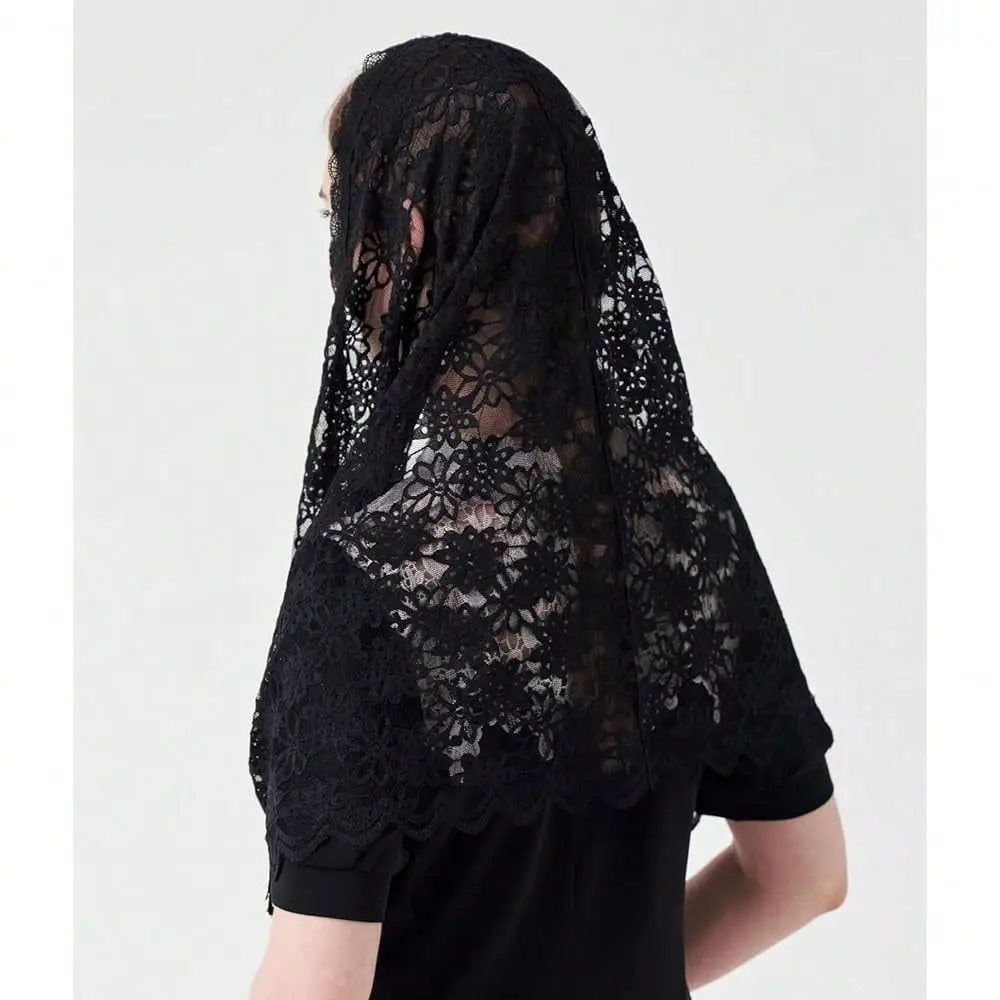 Infinity Veils Catholic Chu 1rch Head Covering Floral Lace Cathedral Chapel Veil M27,Black
Infinity Veils Catholic Chu 1rch Head Covering Floral Lace Cathedral Chapel Veil M27,Black