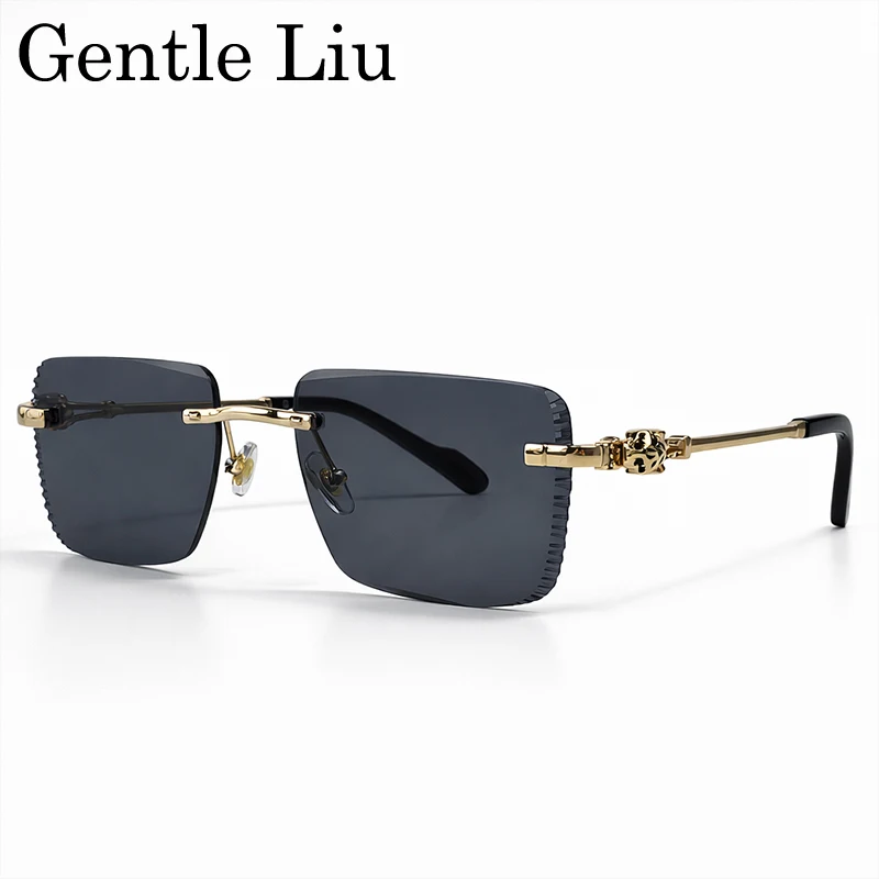Steampunk Rimless Photochromic Sunglasses Men 2026 Luxury Square Leopard Head Cut Edges Vintage Hip Hop Driving Eyewear Shades
Steampunk Rimless Photochromic Sunglasses Men 2026 Luxury Square Leopard Head Cut Edges Vintage Hip Hop Driving Eyewear Shades