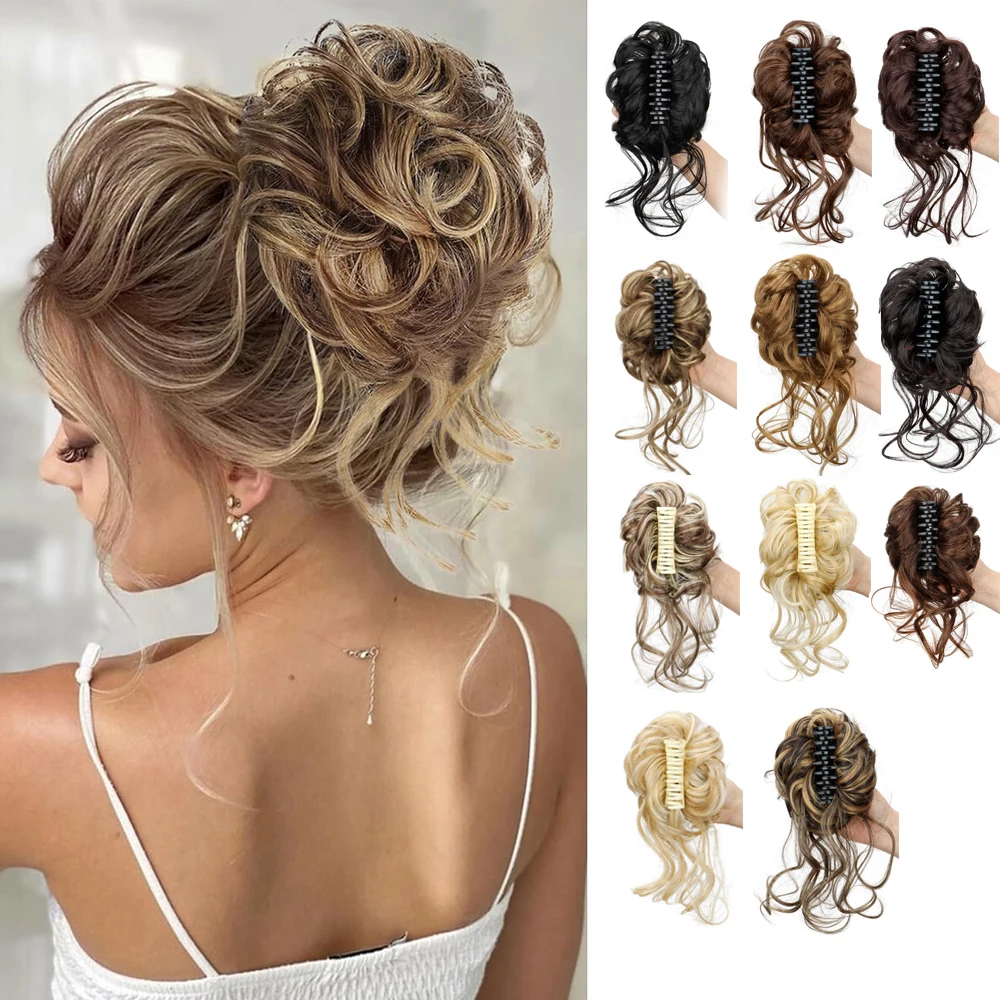 Синтетический парик с заколками в форме когтей, подходит для женских небрежных волнистых локонов, для причесок с завязанными волосами.
Синтетический парик с заколками в форме когтей, подходит для женских небрежных волнистых локонов, для причесок с завязанными волосами.