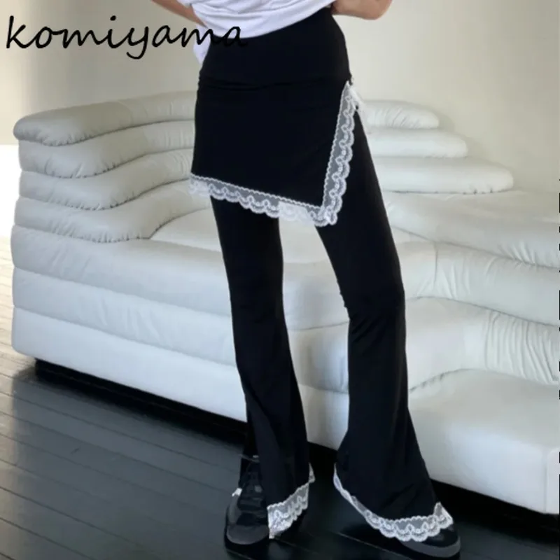Spicy Girl Y2k Лоскутные кружевные бандажные брюки Fake Two Ropa Mujer Широкие брюки 2025 Женская одежда Эластичные прямые брюки
Spicy Girl Y2k Лоскутные кружевные бандажные брюки Fake Two Ropa Mujer Широкие брюки 2025 Женская одежда Эластичные прямые брюки