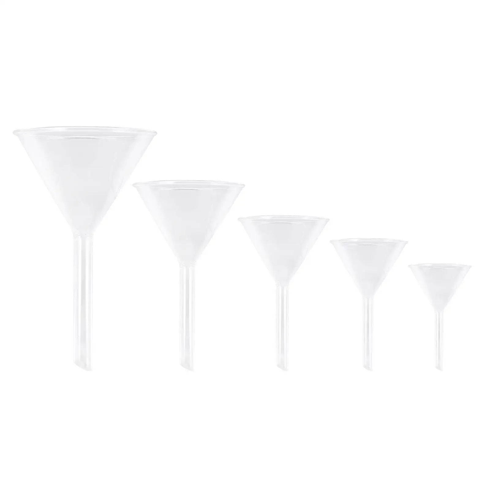 5 Pcs Glass Funnel Flask Clear Water Bottle Round Temperature Resistant Tool Multifunction
5 Pcs Glass Funnel Flask Clear Water Bottle Round Temperature Resistant Tool Multifunction