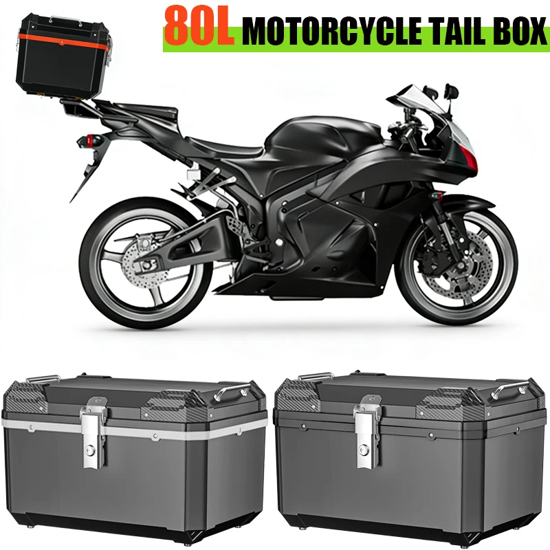 80L Plastic Large Capacity Motorcycle Tail Box Helmet Rear Tool Cases Anti-theft Lock Waterproof Luggage Trunk Storage Box
80L Plastic Large Capacity Motorcycle Tail Box Helmet Rear Tool Cases Anti-theft Lock Waterproof Luggage Trunk Storage Box