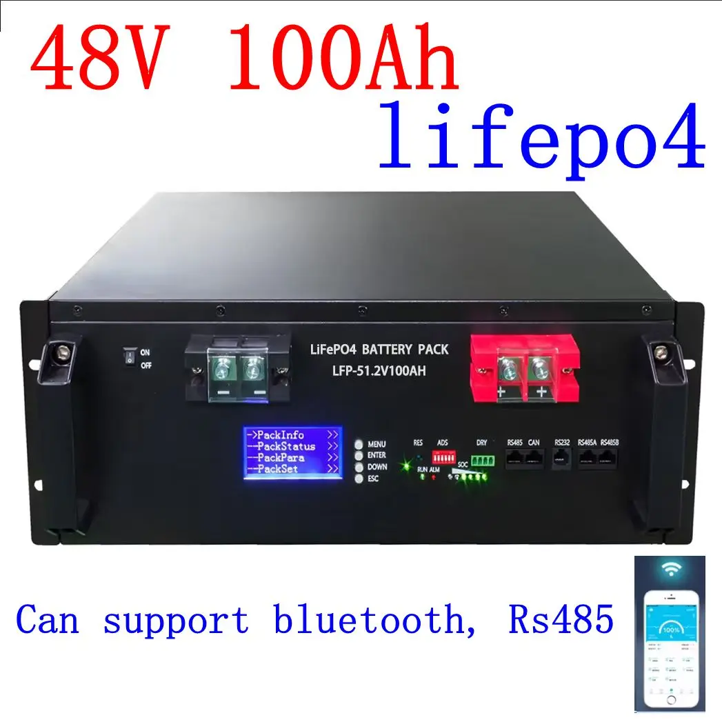 48v 100AH lifepo4 lithium battery bluetooth APP Lithium Iron Phosphate RS 485 Communication base + 10A charger
48v 100AH lifepo4 lithium battery bluetooth APP Lithium Iron Phosphate RS 485 Communication base + 10A charger
