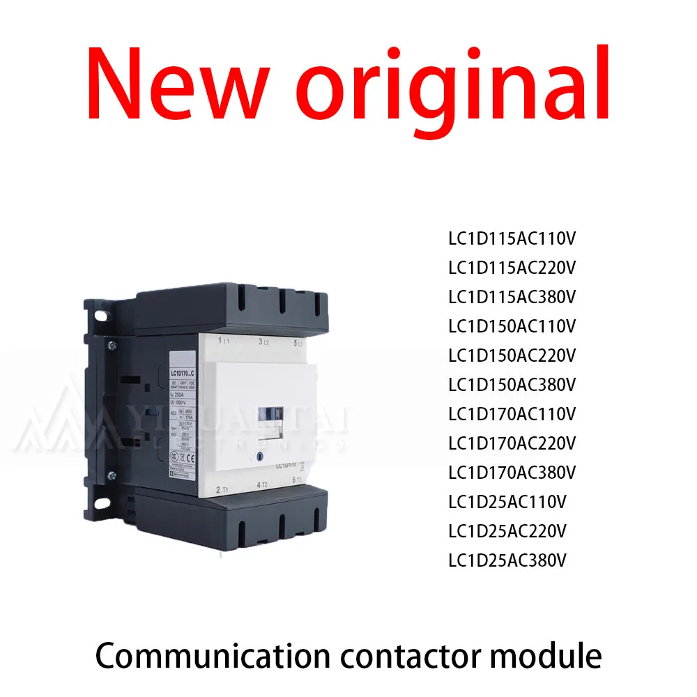 1Pcs/Lot New original LC1D115AC110V LC1D115AC220V LC1D115AC380V LC1D150AC110V LC1D150AC220V LC1D150AC380V LC1D170AC110V LC1D170
1Pcs/Lot New original LC1D115AC110V LC1D115AC220V LC1D115AC380V LC1D150AC110V LC1D150AC220V LC1D150AC380V LC1D170AC110V LC1D170