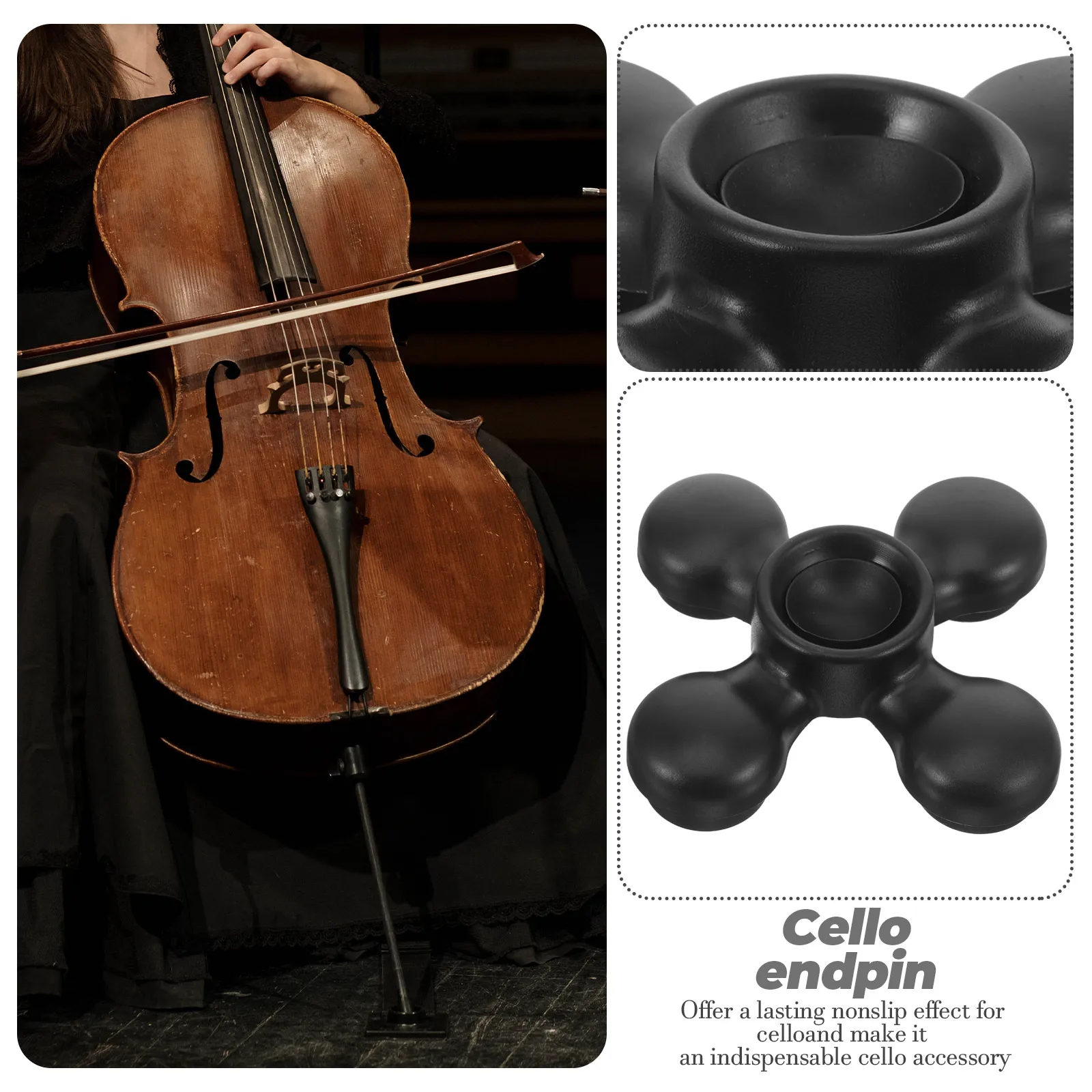 Non slip Black Rubber Stopper Floor Protector Instrument Cello Endpin Accessories Stage Cello Endpin Rest Practice
Non slip Black Rubber Stopper Floor Protector Instrument Cello Endpin Accessories Stage Cello Endpin Rest Practice