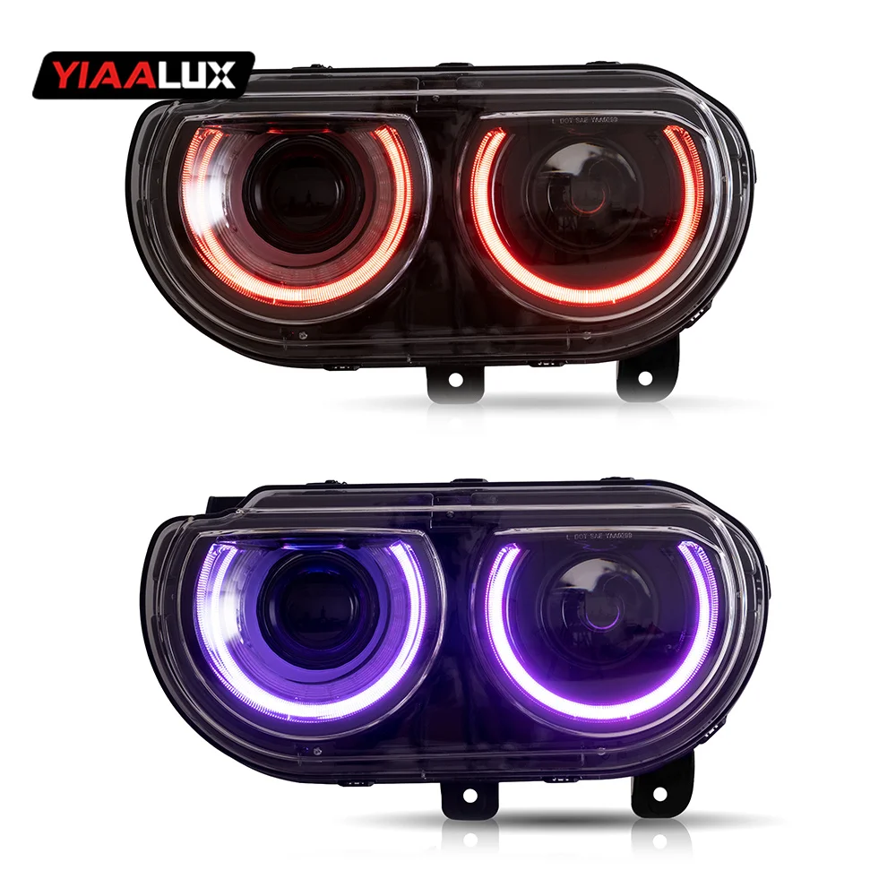 LED Dual Beam Projector Headlights For 2008-2014 Dodge Challenger Auto Lighting System
LED Dual Beam Projector Headlights For 2008-2014 Dodge Challenger Auto Lighting System