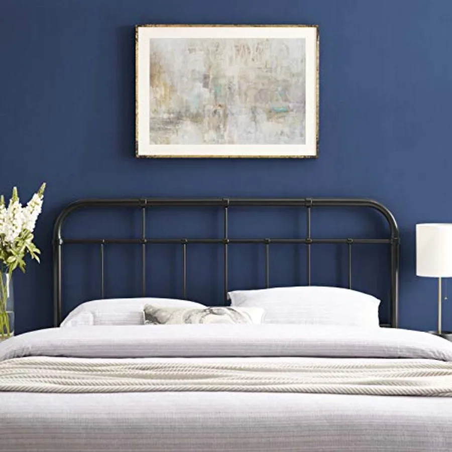 Alessia Modern Farmhouse Metal Headboard in
Alessia Modern Farmhouse Metal Headboard in