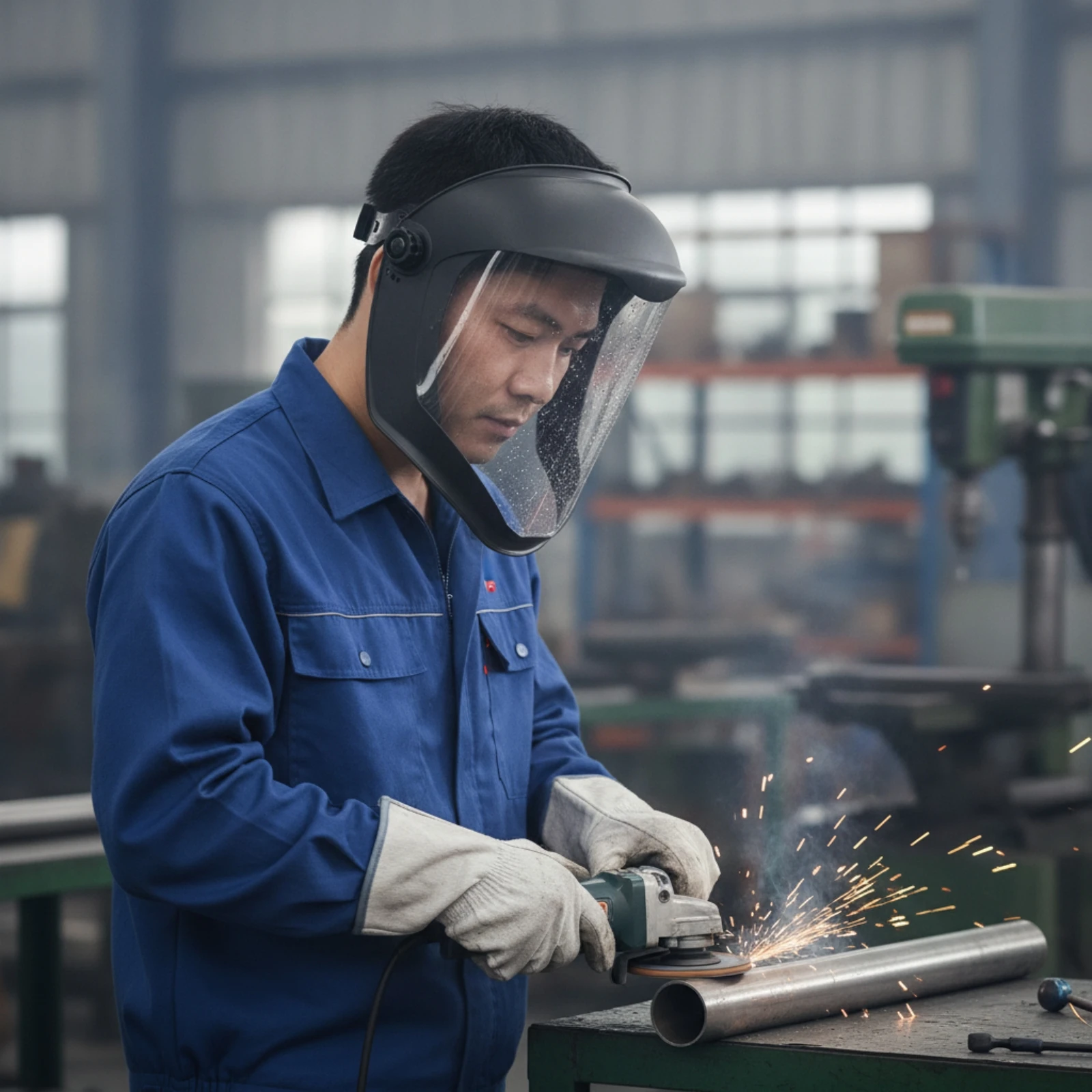 Full Face Visor Curved Face Visor with Adjustable Headband Safeguarding Hood Clear Anti-Fog for Grinders, Grinding
Full Face Visor Curved Face Visor with Adjustable Headband Safeguarding Hood Clear Anti-Fog for Grinders, Grinding