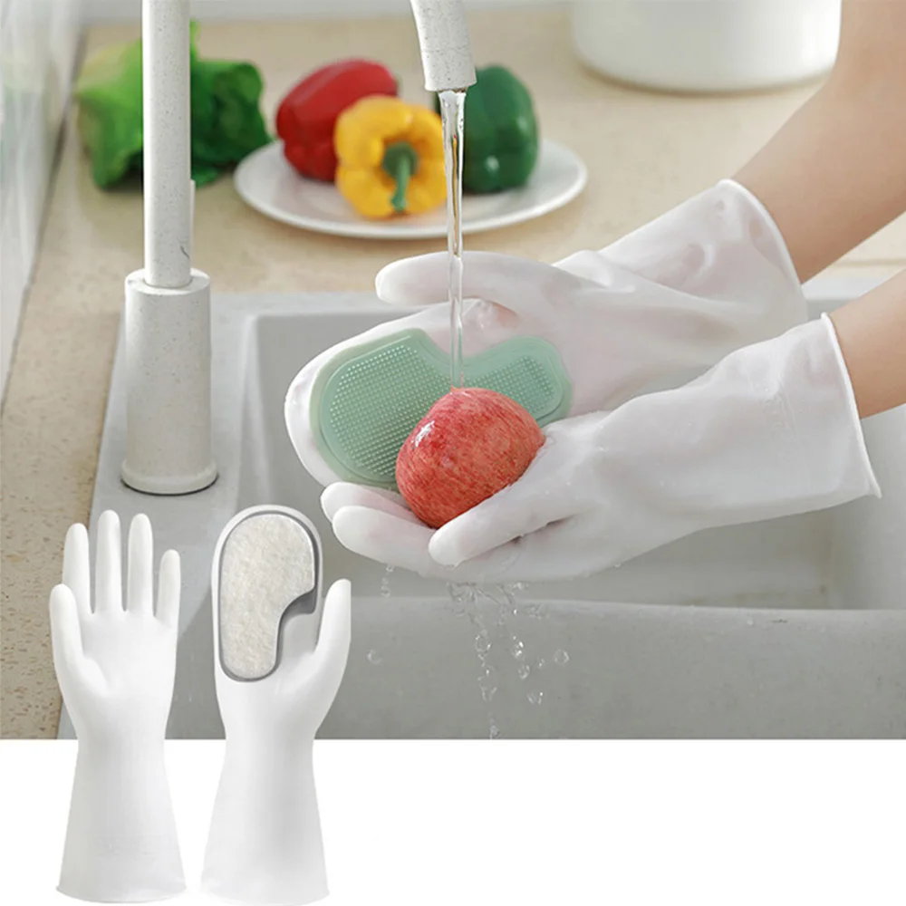 2-in-1 Magic Silicone Dishwashing Gloves Reusable Rubber Gloves for Kitchen Cleaning Tools Waterproof Kitchen Dishwashing Gloves
2-in-1 Magic Silicone Dishwashing Gloves Reusable Rubber Gloves for Kitchen Cleaning Tools Waterproof Kitchen Dishwashing Gloves