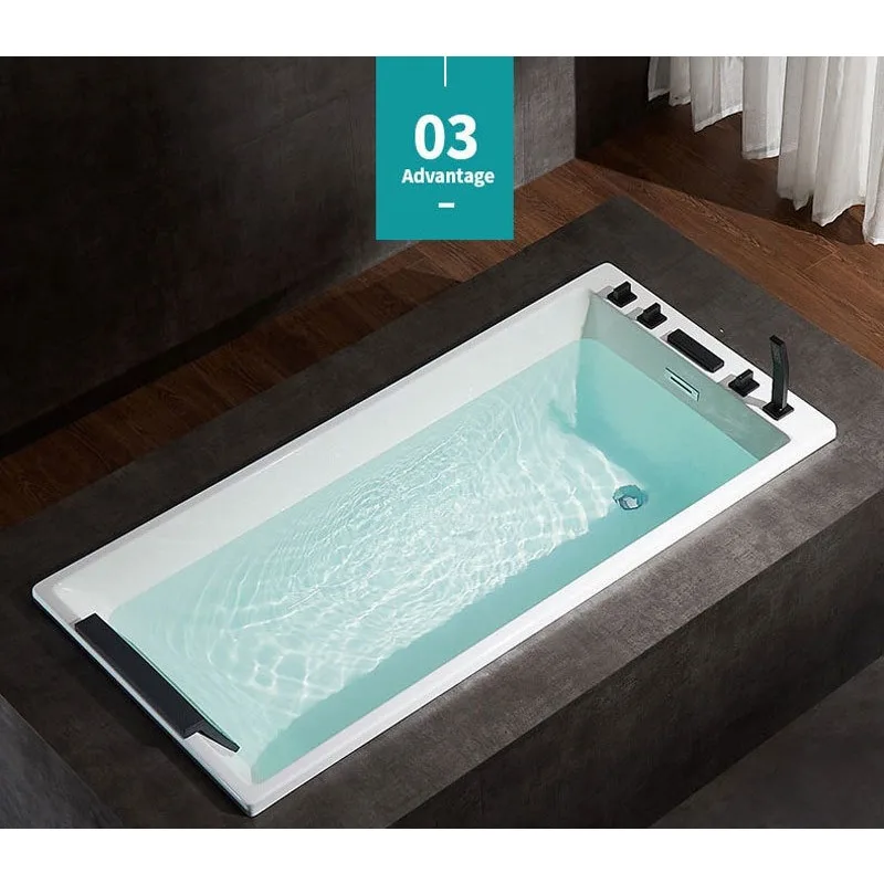 Built-in bathtub home homestay wide deep bubble insulation small apartment Japanese acrylic bathtub 1.2-1.7 meters
Built-in bathtub home homestay wide deep bubble insulation small apartment Japanese acrylic bathtub 1.2-1.7 meters