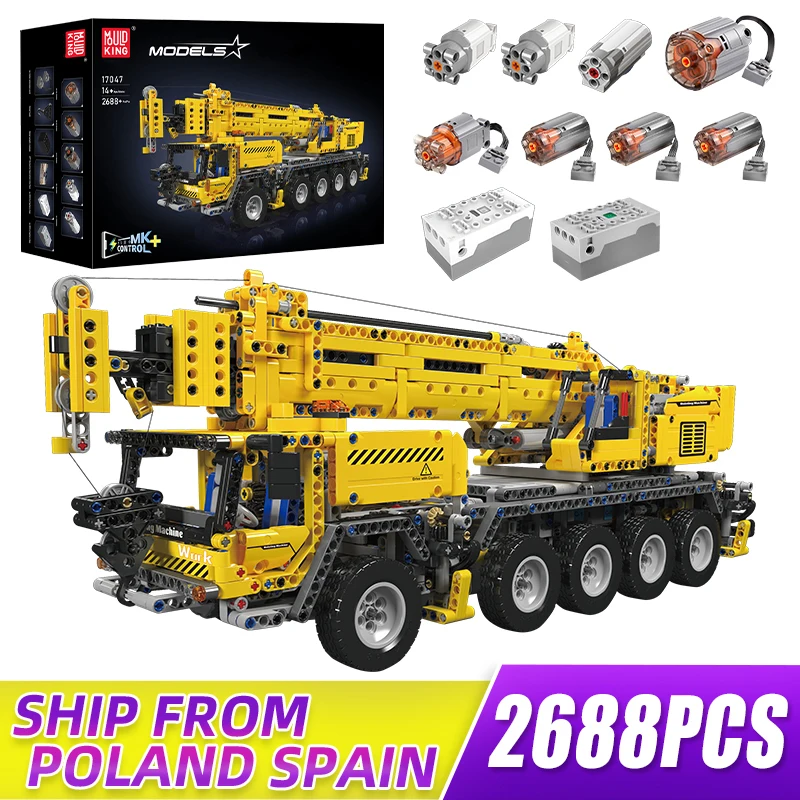 Строительные блоки MOULD KING 17047 Technology Engineering Series, механический кран с дистанционным управлением, игрушки Sey для детей
Строительные блоки MOULD KING 17047 Technology Engineering Series, механический кран с дистанционным управлением, игрушки Sey для детей