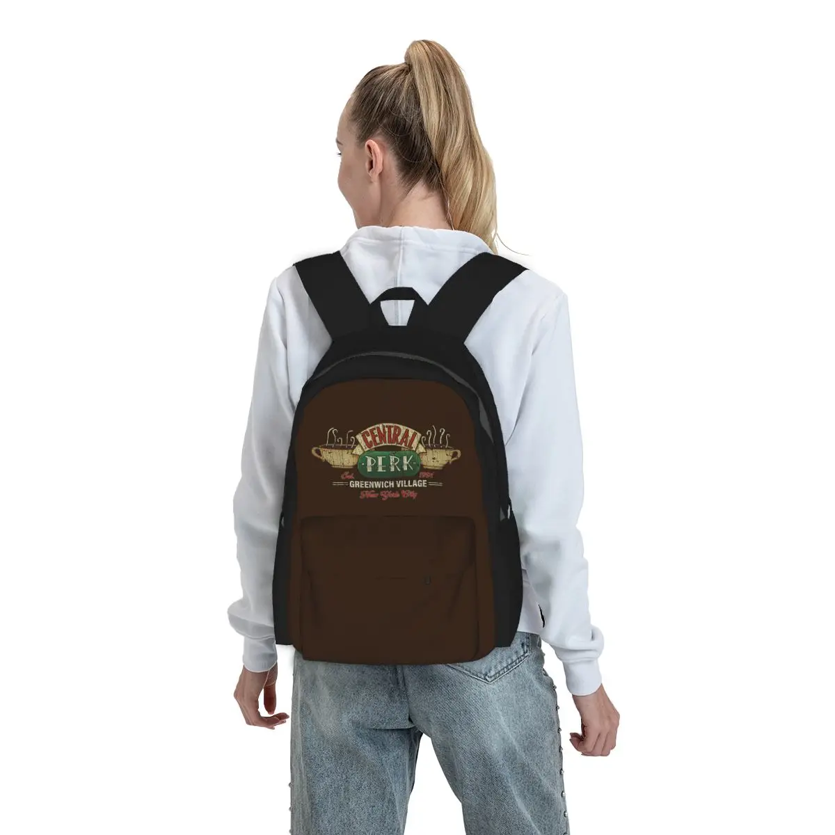 Central Perk Friends Logo Backpack Boys Girls BookBag Kids School Bag Computer Shoulder Bags for Men Women
Central Perk Friends Logo Backpack Boys Girls BookBag Kids School Bag Computer Shoulder Bags for Men Women