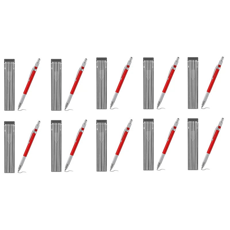 Металлический механический карандаш для сварщиков ABUL-10X с 120 серебряными стержнями, для трубопроводчиков, красный
Металлический механический карандаш для сварщиков ABUL-10X с 120 серебряными стержнями, для трубопроводчиков, красный