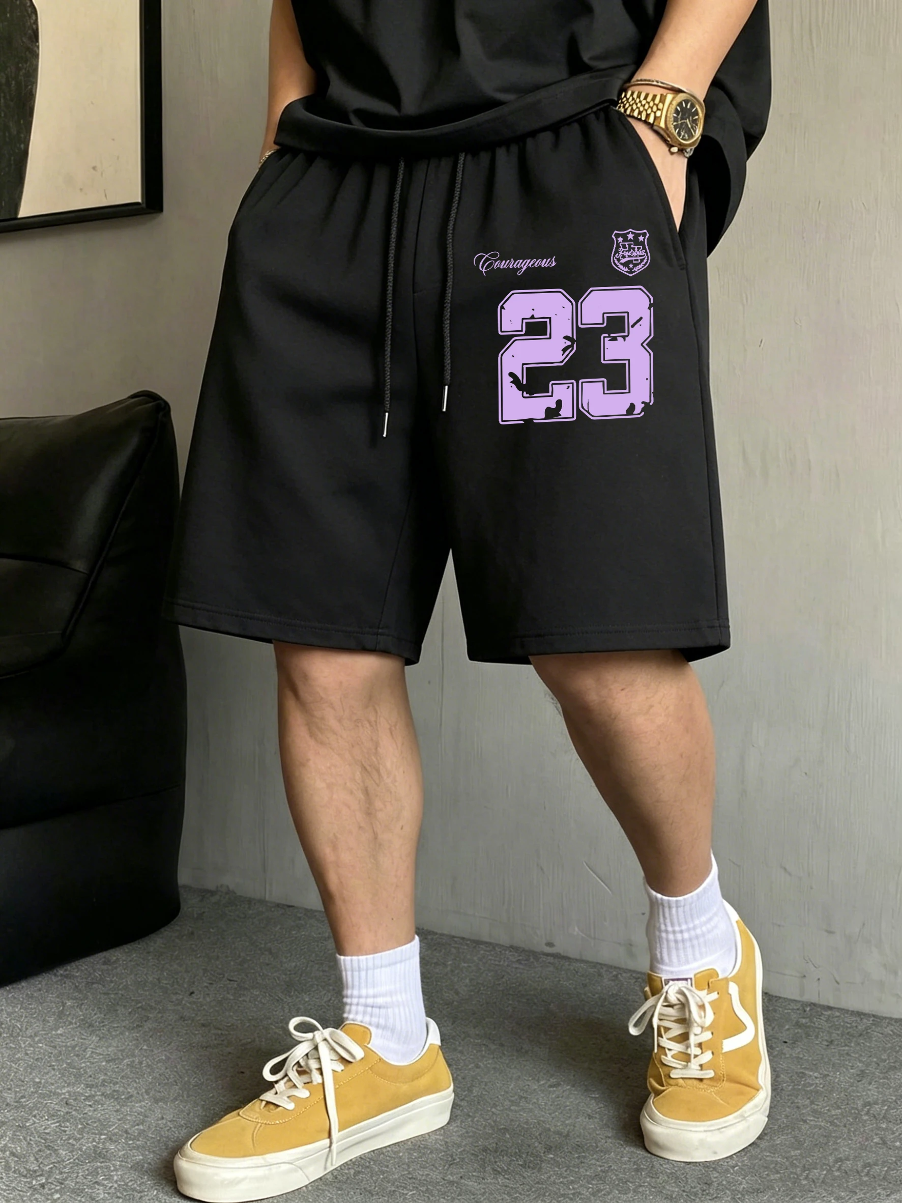 Courageous Numbers 23 Pattern Pocket Mens Shorts Summer Fashion Casual Sportwear Loose Streetwear Unisex All-Match Black Pants
Courageous Numbers 23 Pattern Pocket Mens Shorts Summer Fashion Casual Sportwear Loose Streetwear Unisex All-Match Black Pants