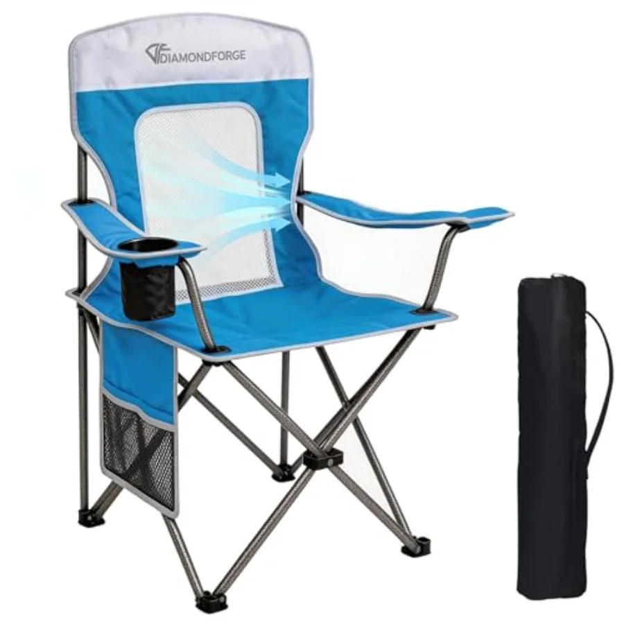 Camping Chairs, High Back Breathable Mesh Camping Chair 300 LBS Capacity, Portable Outdoor Lawn Chair Folding with Cup Holder f
Camping Chairs, High Back Breathable Mesh Camping Chair 300 LBS Capacity, Portable Outdoor Lawn Chair Folding with Cup Holder f