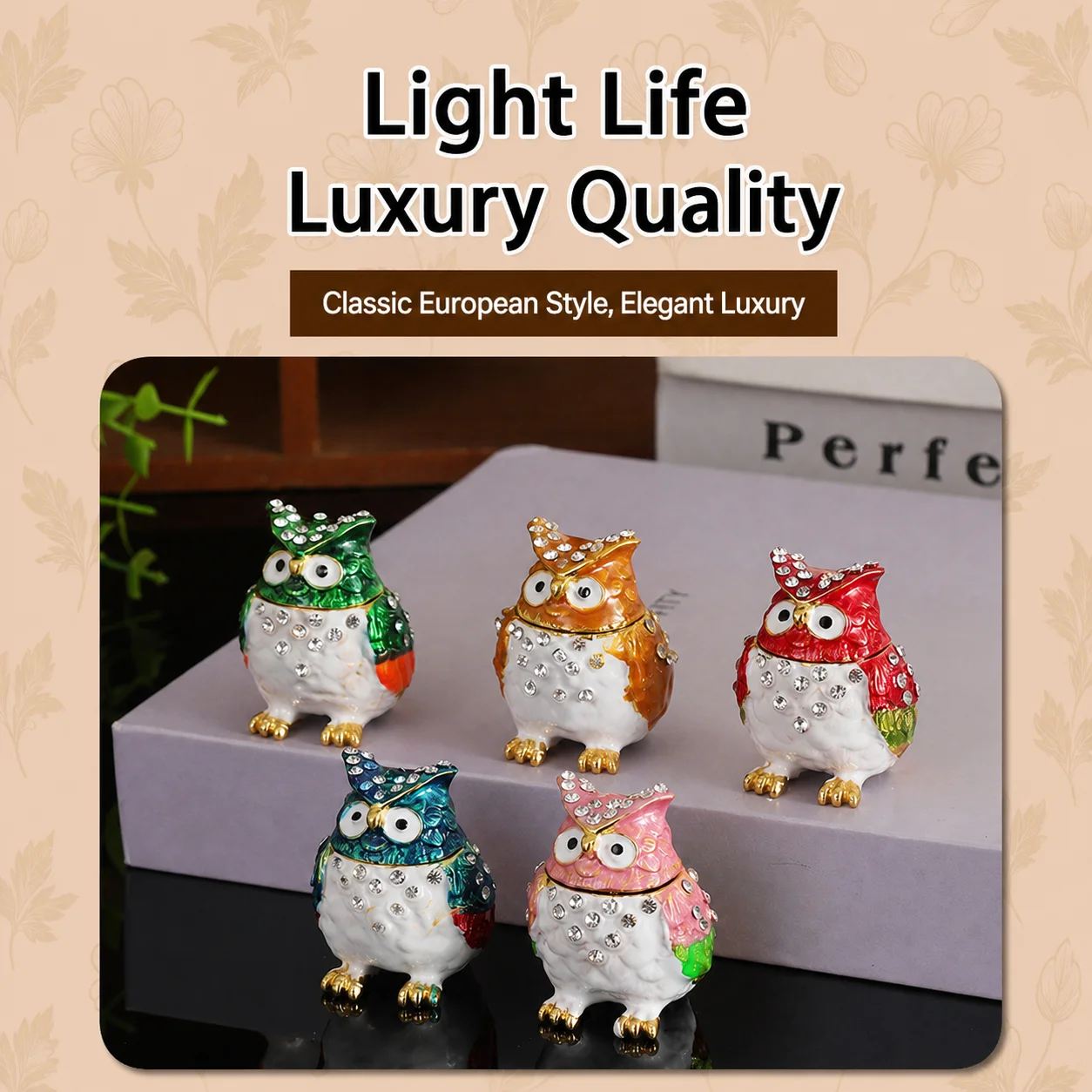 Magnetic Closure Jewelry Box Vintage Owl Shaped Jewelry Box Zinc Alloy Storage Box Compact For Office Desk Bedroom Vanity Living
Magnetic Closure Jewelry Box Vintage Owl Shaped Jewelry Box Zinc Alloy Storage Box Compact For Office Desk Bedroom Vanity Living