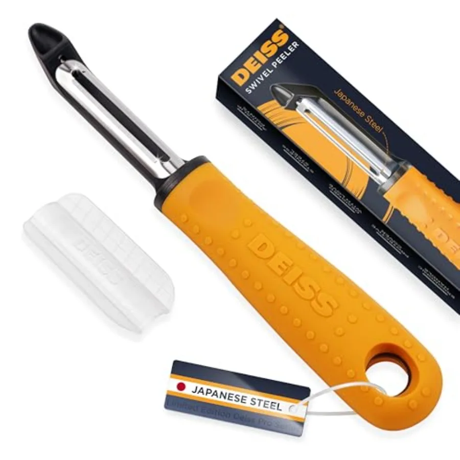 PRO Поворотная овощечистка - Острая японская овощечистка из нержавеющей стали с легкой нескользящей ручкой, картофелечистка для кухни, фруктов
PRO Поворотная овощечистка - Острая японская овощечистка из нержавеющей стали с легкой нескользящей ручкой, картофелечистка для кухни, фруктов