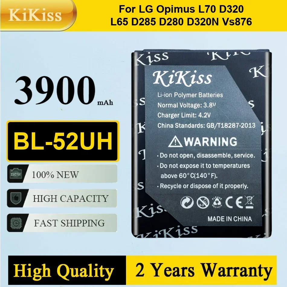 Литий-ионный аккумулятор BL-52UH для LG Opimus L70 D320 L65 D285 D280 D320N VS876 BL 52UH
Литий-ионный аккумулятор BL-52UH для LG Opimus L70 D320 L65 D285 D280 D320N VS876 BL 52UH