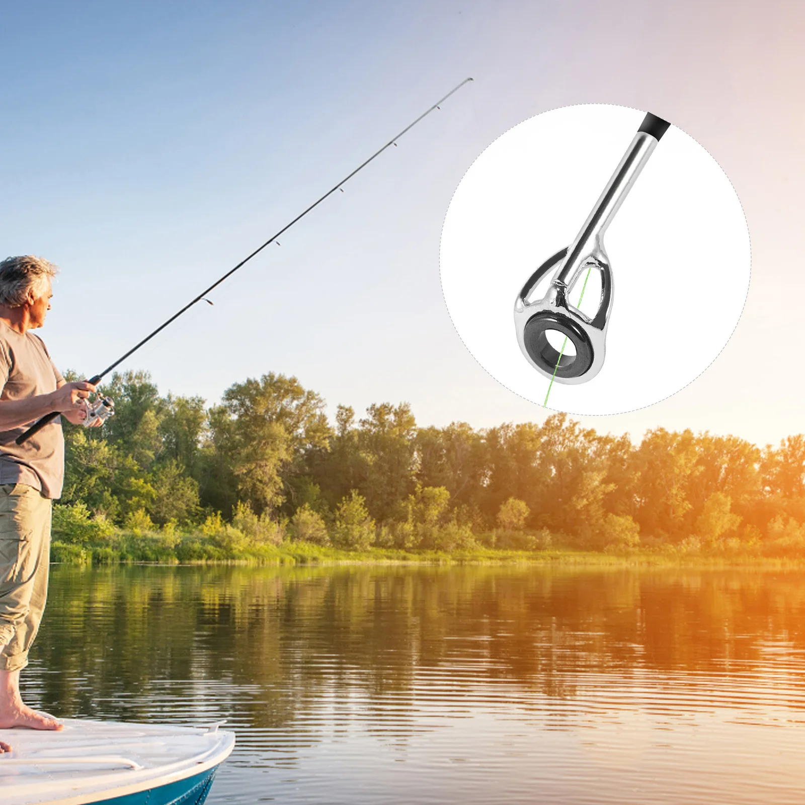 20 Pcs Fishing Rod Guide Stainless Steel Tip Replacement Tools for Pole Gadgets Easy Install Repair Kit Fishing Supplies
20 Pcs Fishing Rod Guide Stainless Steel Tip Replacement Tools for Pole Gadgets Easy Install Repair Kit Fishing Supplies