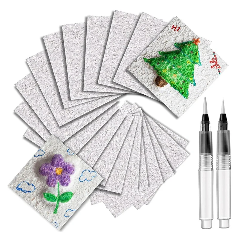 20 Sheets Foam Texture Drawing Paper With 2 Water Pens, Handmade Foam Art Foam Blank Drawing Paper For DIY Art
20 Sheets Foam Texture Drawing Paper With 2 Water Pens, Handmade Foam Art Foam Blank Drawing Paper For DIY Art