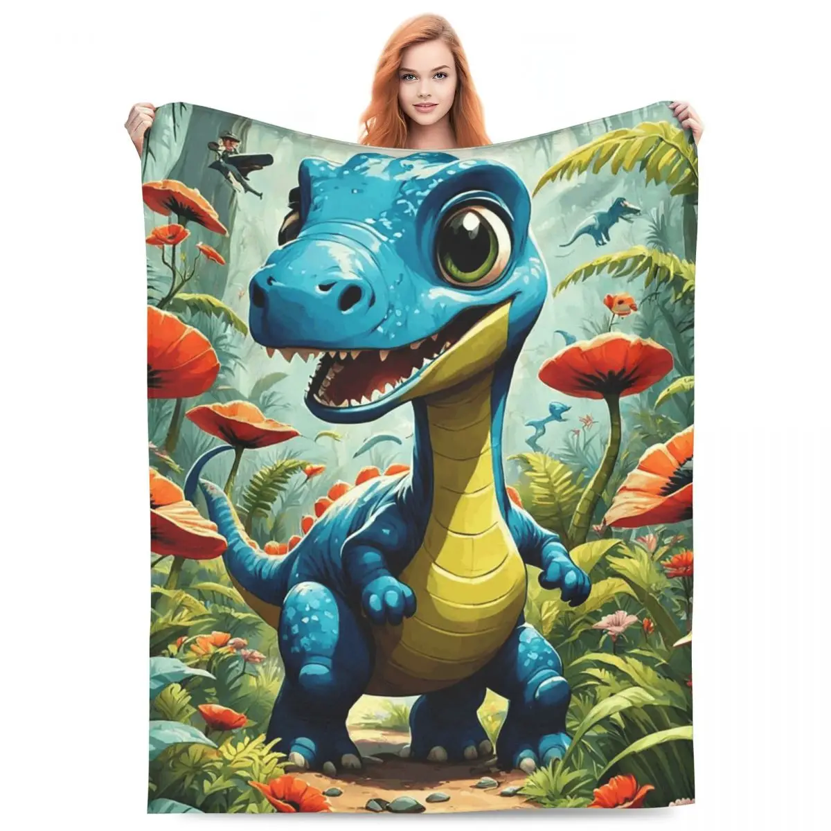 Cute Dinosaur Animals Theme Wolfs Art Blankets Flannel Throw Blanket Portable Throw Blankets for Bedroom Travel Throws Bedspread
Cute Dinosaur Animals Theme Wolfs Art Blankets Flannel Throw Blanket Portable Throw Blankets for Bedroom Travel Throws Bedspread