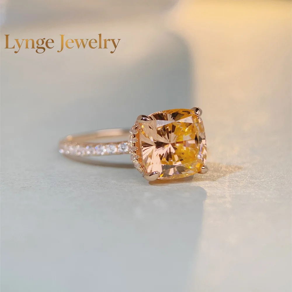 Lynge Jewelry Luxury white gold solid 18K gold Women's Rose Gold Ring
Lynge Jewelry Luxury white gold solid 18K gold Women's Rose Gold Ring
