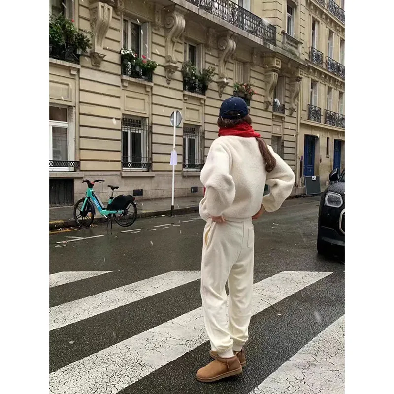 Comfortable Thiened Fce Women's Sweatpants Elastic Waist Trousers Dongda Gate Sle Autumn Faion Casual Pants
Comfortable Thiened Fce Women's Sweatpants Elastic Waist Trousers Dongda Gate Sle Autumn Faion Casual Pants