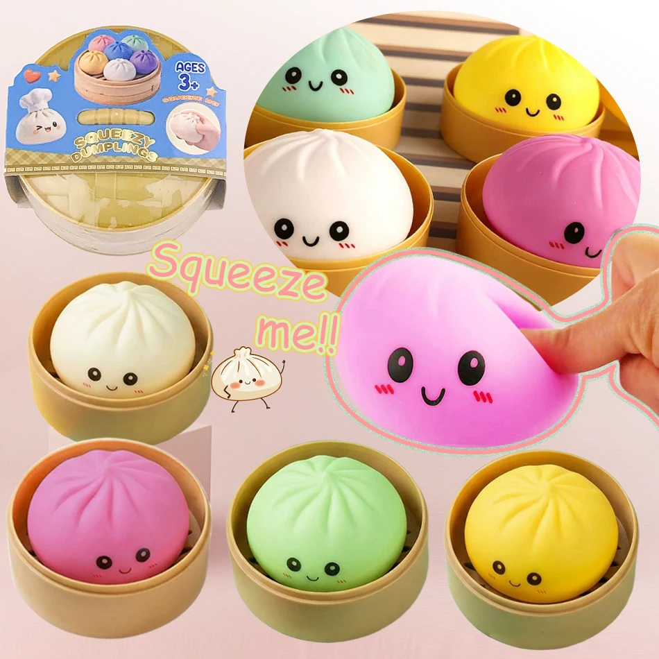 High-quality 4PCS Squishy Dumpling Stress Ball, Dumpling Squishy Toy Shape Hand Relaxation Toy, Party Favor Gift For Friends
High-quality 4PCS Squishy Dumpling Stress Ball, Dumpling Squishy Toy Shape Hand Relaxation Toy, Party Favor Gift For Friends