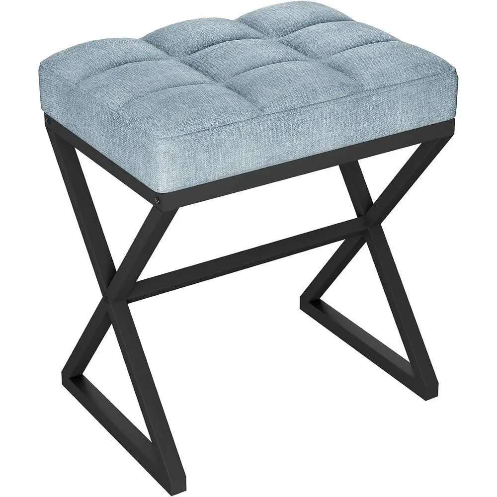 Vanity Stool, Linen Ottoman Bench with X-Shaped Metal Legs, Makeup Dressing Stool or Vanity, Living Room, Bedroom, Entryway, Hal
Vanity Stool, Linen Ottoman Bench with X-Shaped Metal Legs, Makeup Dressing Stool or Vanity, Living Room, Bedroom, Entryway, Hal