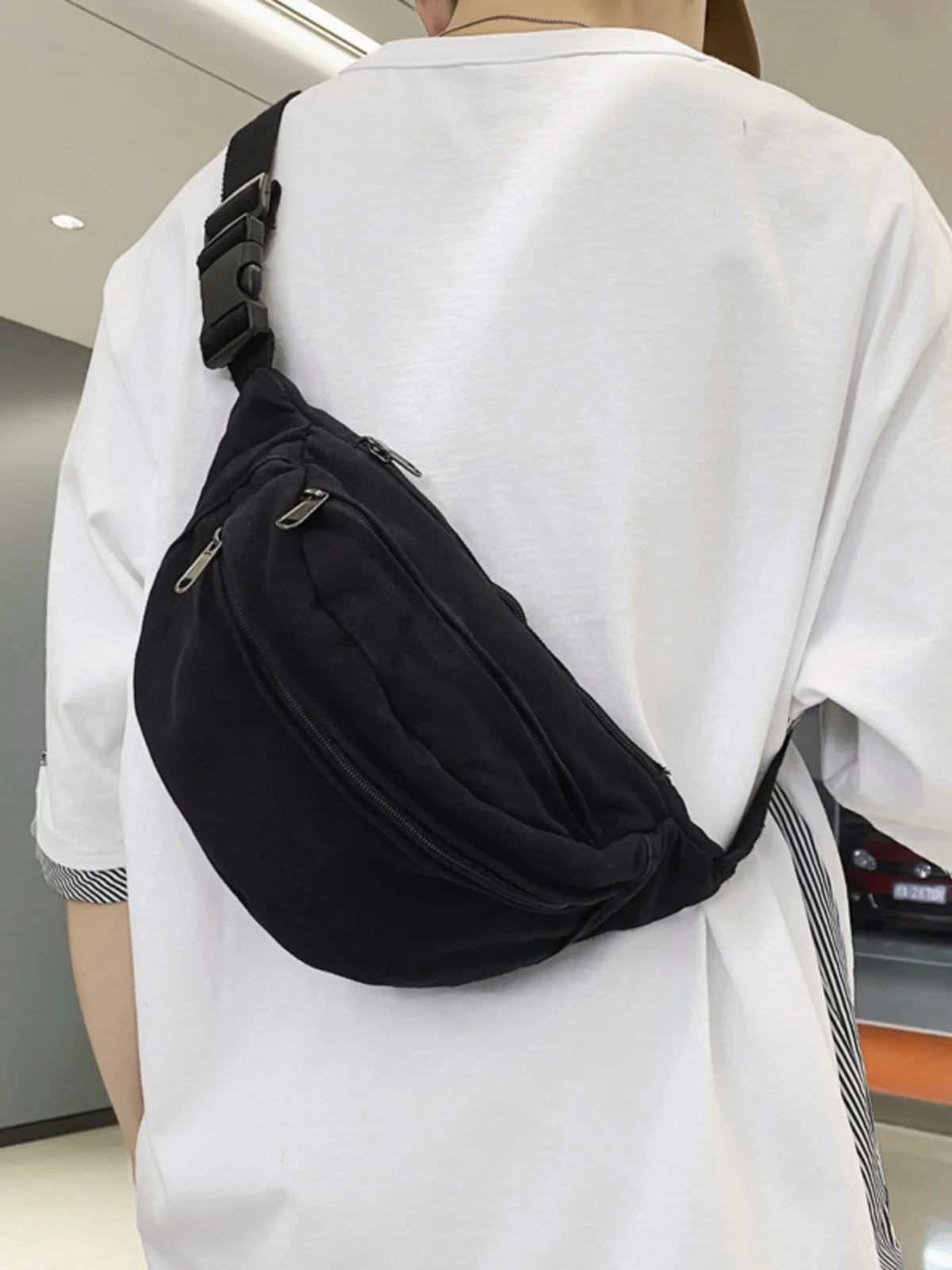 Casual Canvas Crossbody Bag ex Leisure Pure Color Vintage Waist Bag Simple Design Sports Scene Small Size Online Exclusive
Casual Canvas Crossbody Bag ex Leisure Pure Color Vintage Waist Bag Simple Design Sports Scene Small Size Online Exclusive