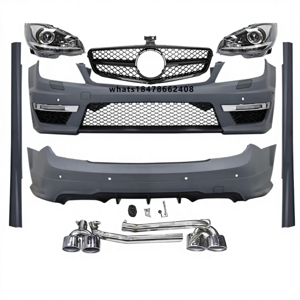 Car Modified Facelift Body Kit for Benz C Class W204 Upgrade C63 Style Bodykit Front Bumper Grille Side Skirts Exhaust Tips
Car Modified Facelift Body Kit for Benz C Class W204 Upgrade C63 Style Bodykit Front Bumper Grille Side Skirts Exhaust Tips