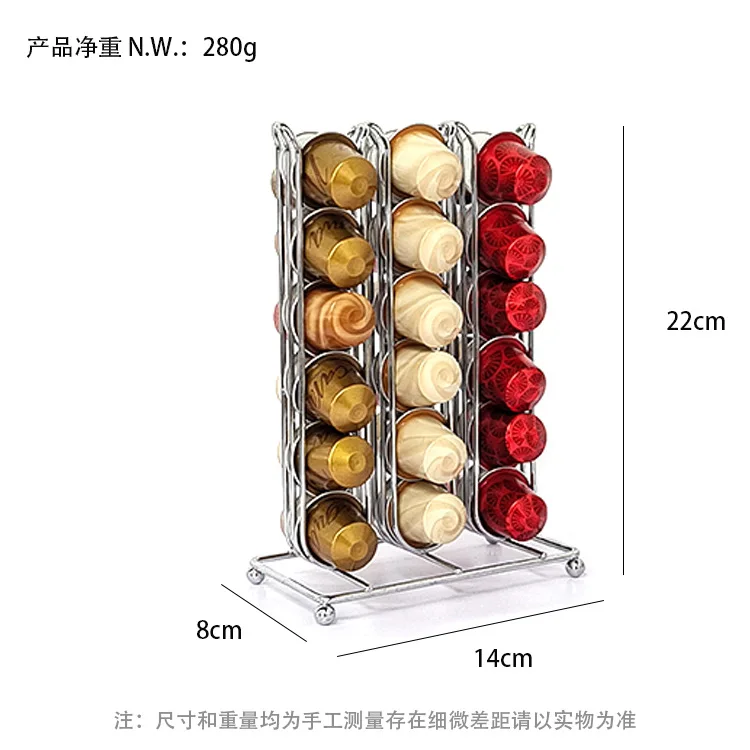 Gold Coffee Capsule Holder Coffee 42 Nespresso Capsules Dispenser Storage Soporte Capsulas Pod Caffee Pods Organizer Stand
Gold Coffee Capsule Holder Coffee 42 Nespresso Capsules Dispenser Storage Soporte Capsulas Pod Caffee Pods Organizer Stand