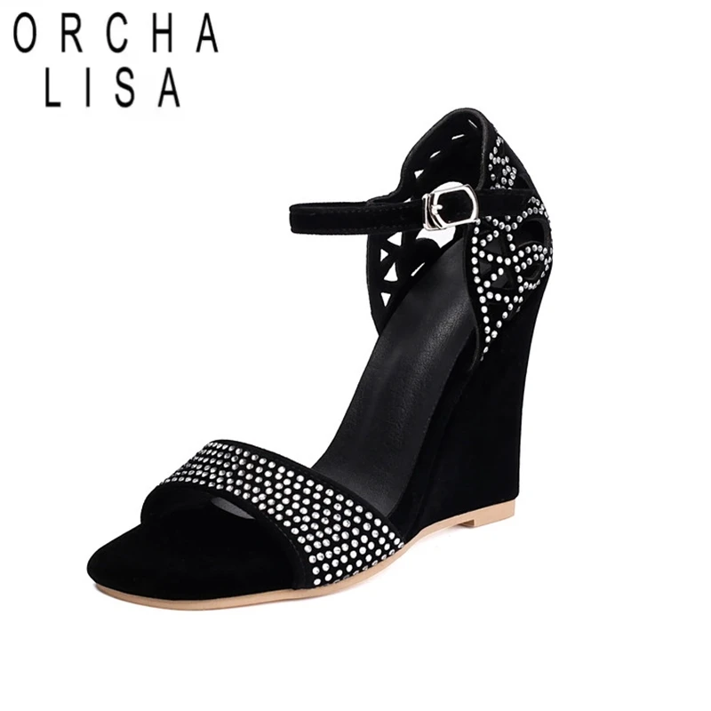 ORCHA LISA Элегантные женские босоножки на высоком каблуке для танцев, каблук со стразами, пряжка с открытым носком, большой размер 45, 46, красный, черный
ORCHA LISA Элегантные женские босоножки на высоком каблуке для танцев, каблук со стразами, пряжка с открытым носком, большой размер 45, 46, красный, черный