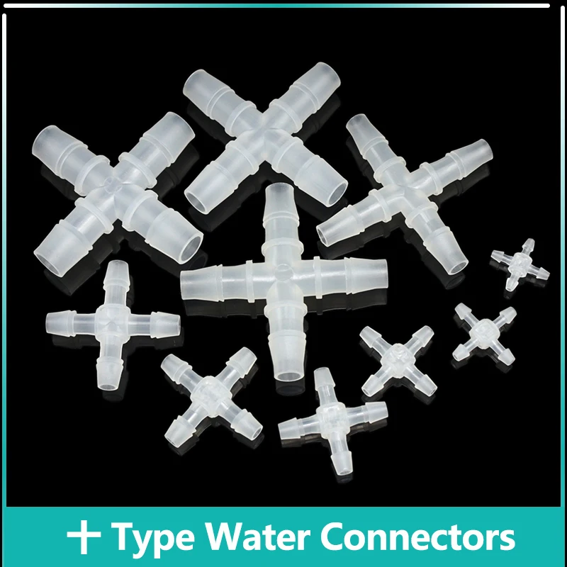 5/10Pcs +Type 4-way Water PP Connector OD2.4~12.7mm Food Grade Splitter Pipe Tube Hose irrigate Joint Adapter Tapered Head Clear
5/10Pcs +Type 4-way Water PP Connector OD2.4~12.7mm Food Grade Splitter Pipe Tube Hose irrigate Joint Adapter Tapered Head Clear