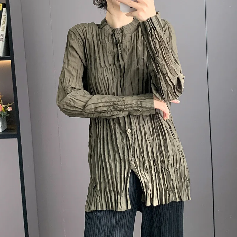 Плиссированный женский кардиган, осенний наряд 2025, плиссированная куртка ручной работы с длинными рукавами, свободная модная универсальная верхняя одежда для поездок на работу
Плиссированный женский кардиган, осенний наряд 2025, плиссированная куртка ручной работы с длинными рукавами, свободная модная универсальная верхняя одежда для поездок на работу