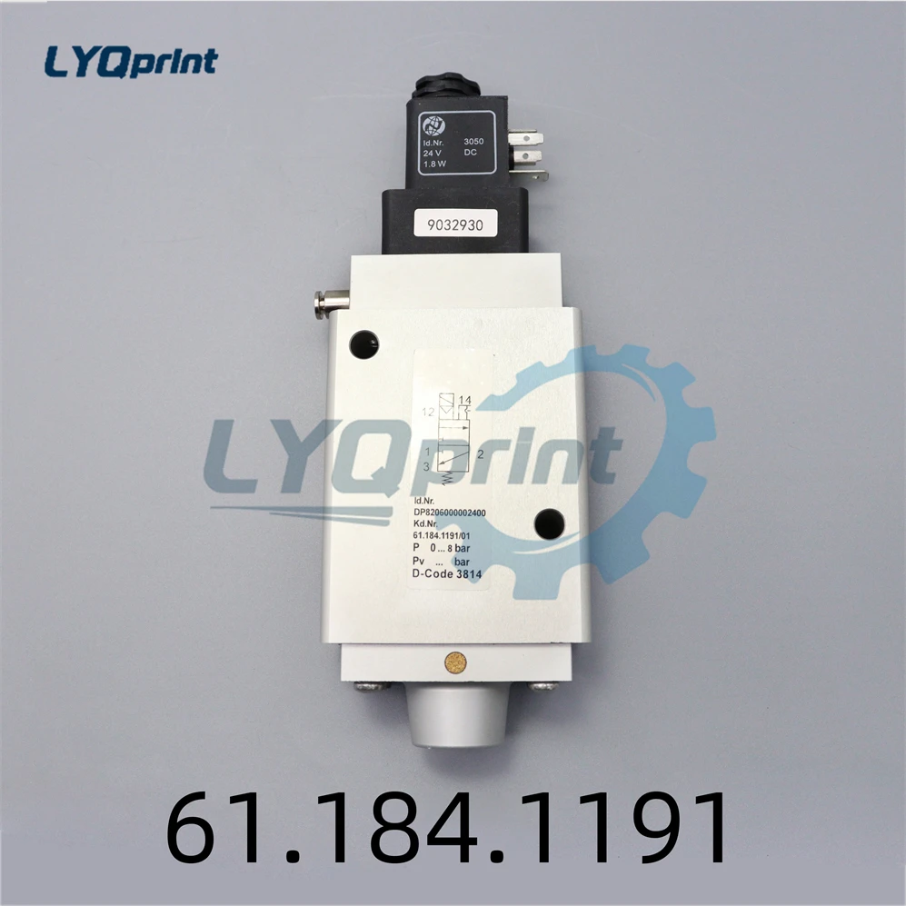 1 Piece Best Quality 61.84.1191 Solenoid Valve For Heidelberg Offset Printing Machine
1 Piece Best Quality 61.84.1191 Solenoid Valve For Heidelberg Offset Printing Machine
