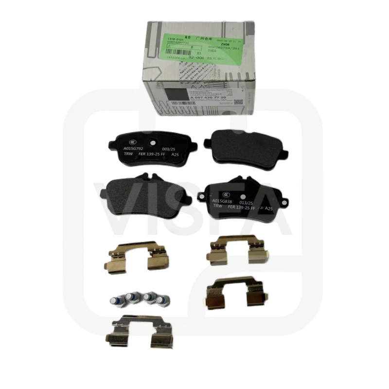 OEM Rear Brake Pad Set for A0074207720 A0064203320 for Mercedes Class GL X166 GLE C292 GLS M A0074207820 A0064203420 0004206704
OEM Rear Brake Pad Set for A0074207720 A0064203320 for Mercedes Class GL X166 GLE C292 GLS M A0074207820 A0064203420 0004206704