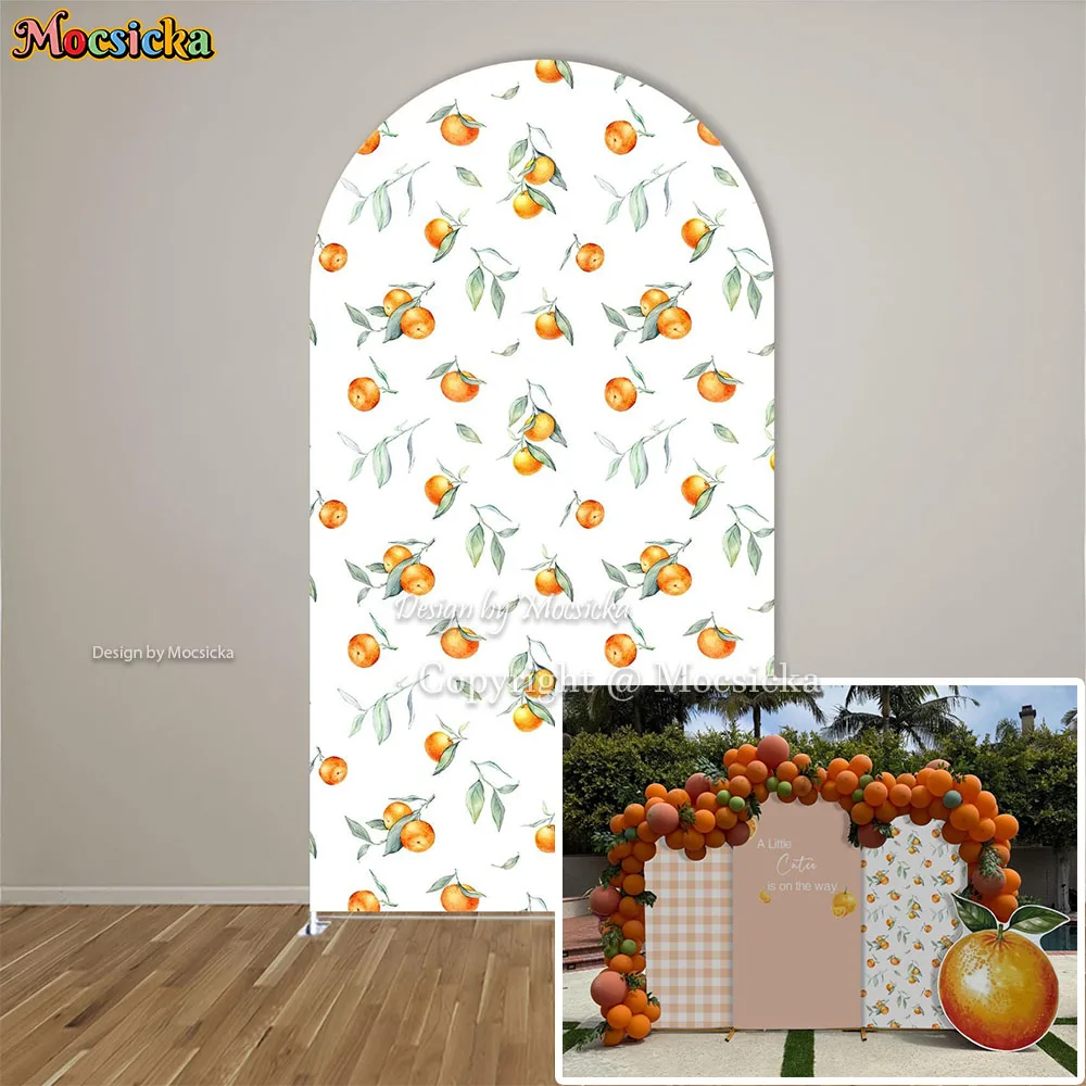 Фон для фотосессии Mocsicka Watercolor Orange Arch с надписью «A Little Cutie is on the Way» для детского праздника, на первый день рождения девочки
Фон для фотосессии Mocsicka Watercolor Orange Arch с надписью «A Little Cutie is on the Way» для детского праздника, на первый день рождения девочки