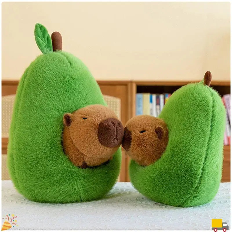 Avocado Capybara Plush Toy Realistic Capybara Stuffed Animal Soft Stuffed Capybara Avocado Food Plushie Pillow Doll
Avocado Capybara Plush Toy Realistic Capybara Stuffed Animal Soft Stuffed Capybara Avocado Food Plushie Pillow Doll