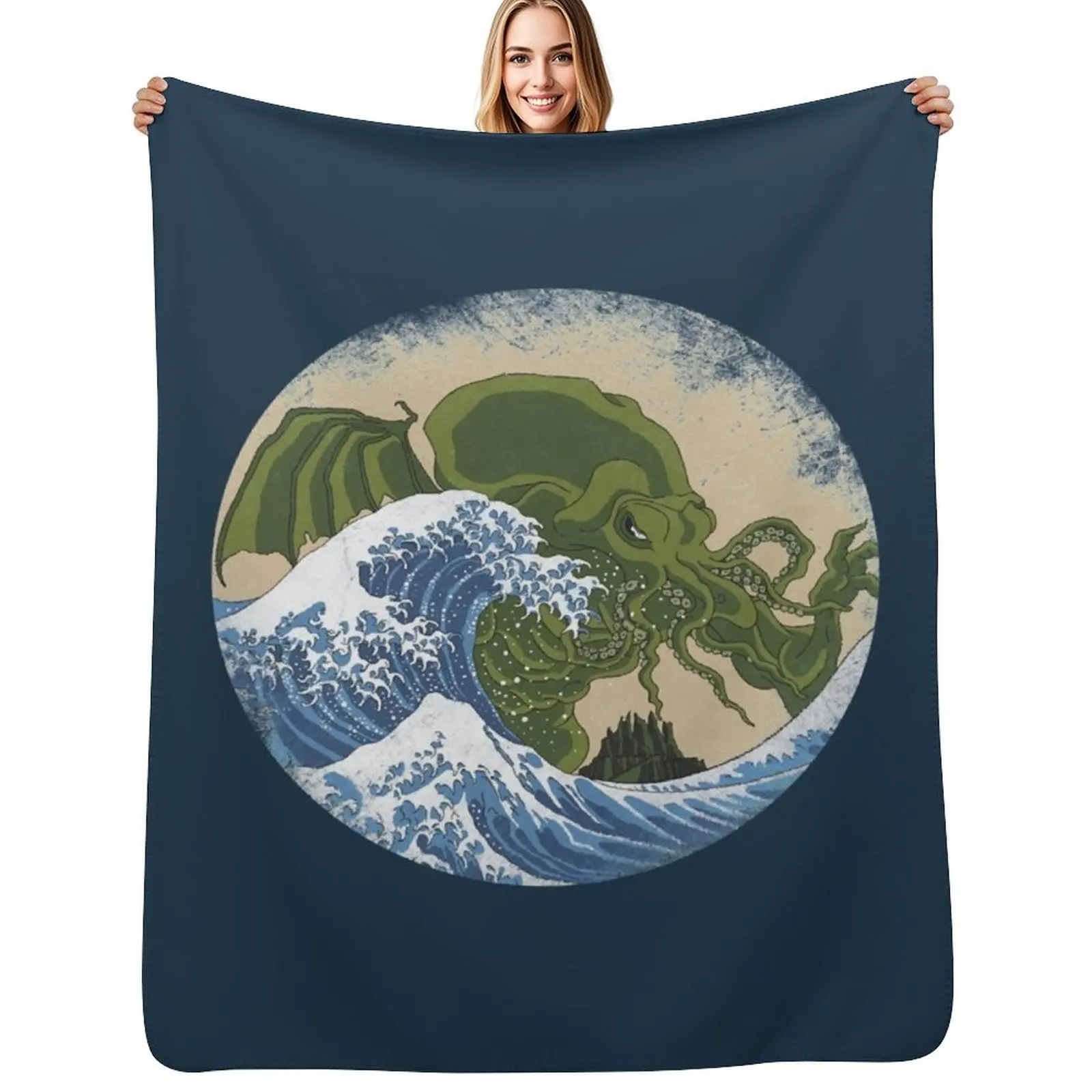 Hokusai Cthulhu Throw Blanket Luxurious Soft Fuzzy Blanket for Sofa Bed
Hokusai Cthulhu Throw Blanket Luxurious Soft Fuzzy Blanket for Sofa Bed