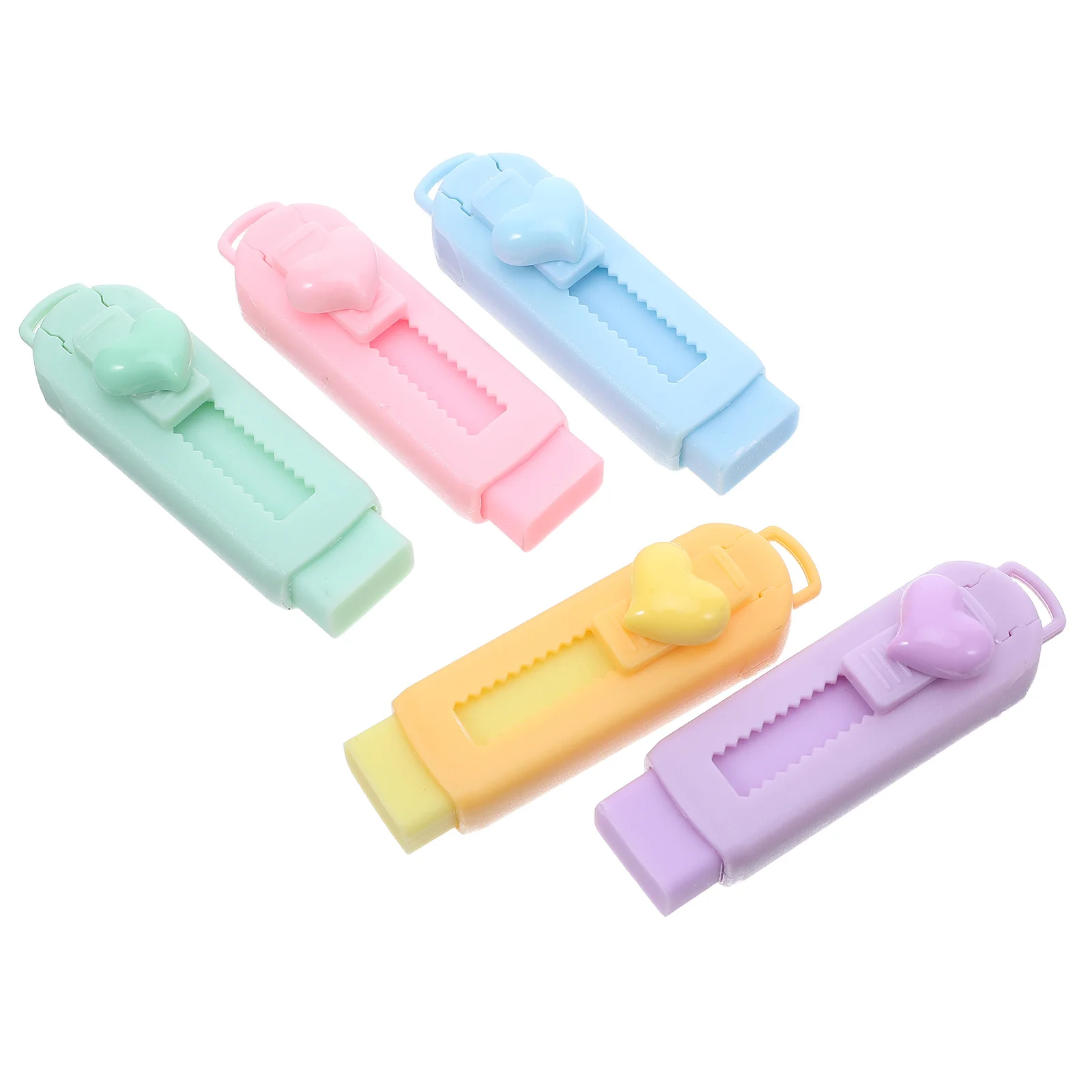 5pcs Sliding Retractable Pencil Erasers Compact Extendable Eraser For Writing Drawing Correction Cute Push-Pull Eraser For
5pcs Sliding Retractable Pencil Erasers Compact Extendable Eraser For Writing Drawing Correction Cute Push-Pull Eraser For