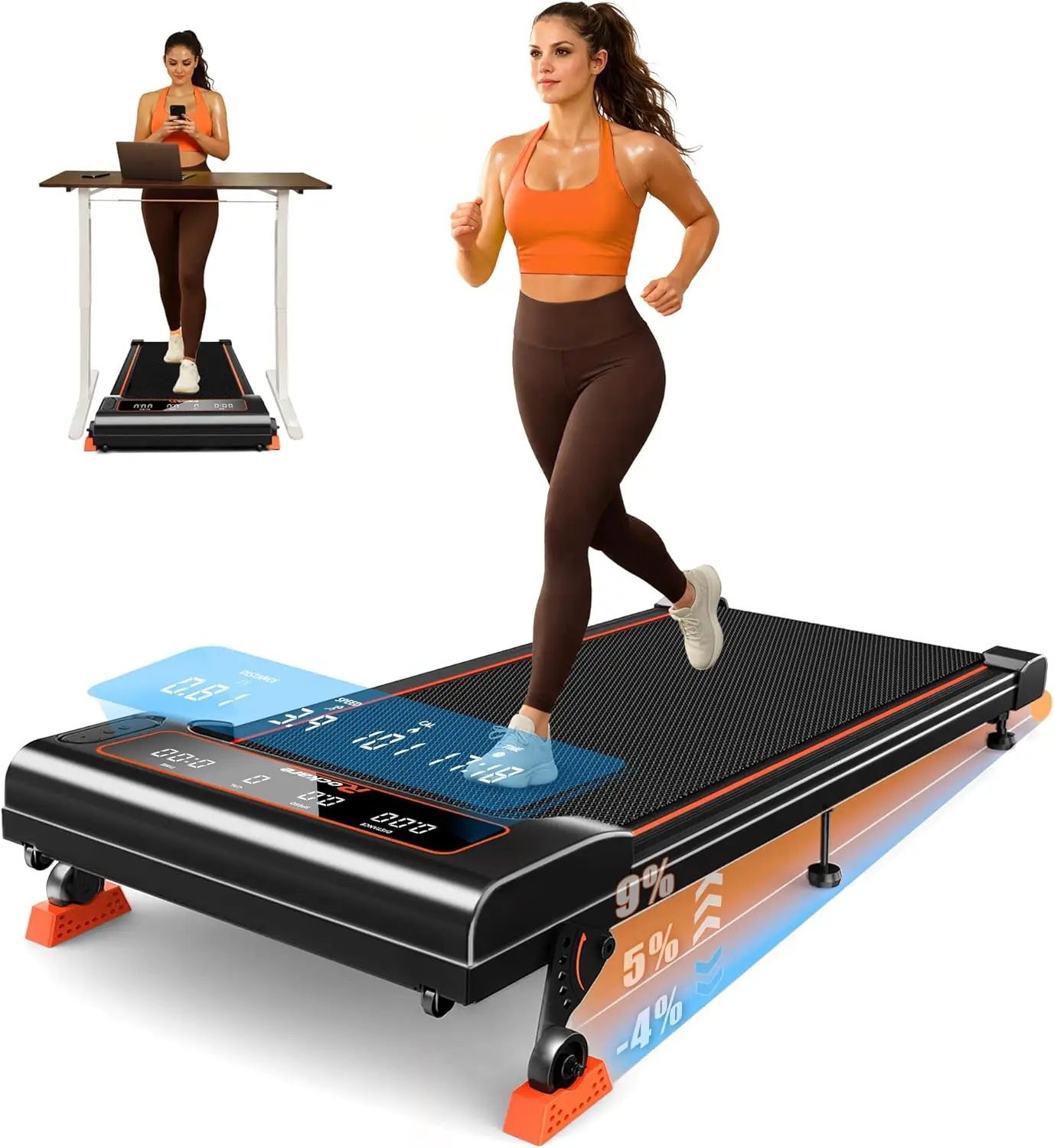 Walking Pad Treadmill with Incline 9% & Decline -4%, Under Desk Treadmill for Home, Quiet BLDC EvoDrive, Full Metrics Display, N
Walking Pad Treadmill with Incline 9% & Decline -4%, Under Desk Treadmill for Home, Quiet BLDC EvoDrive, Full Metrics Display, N