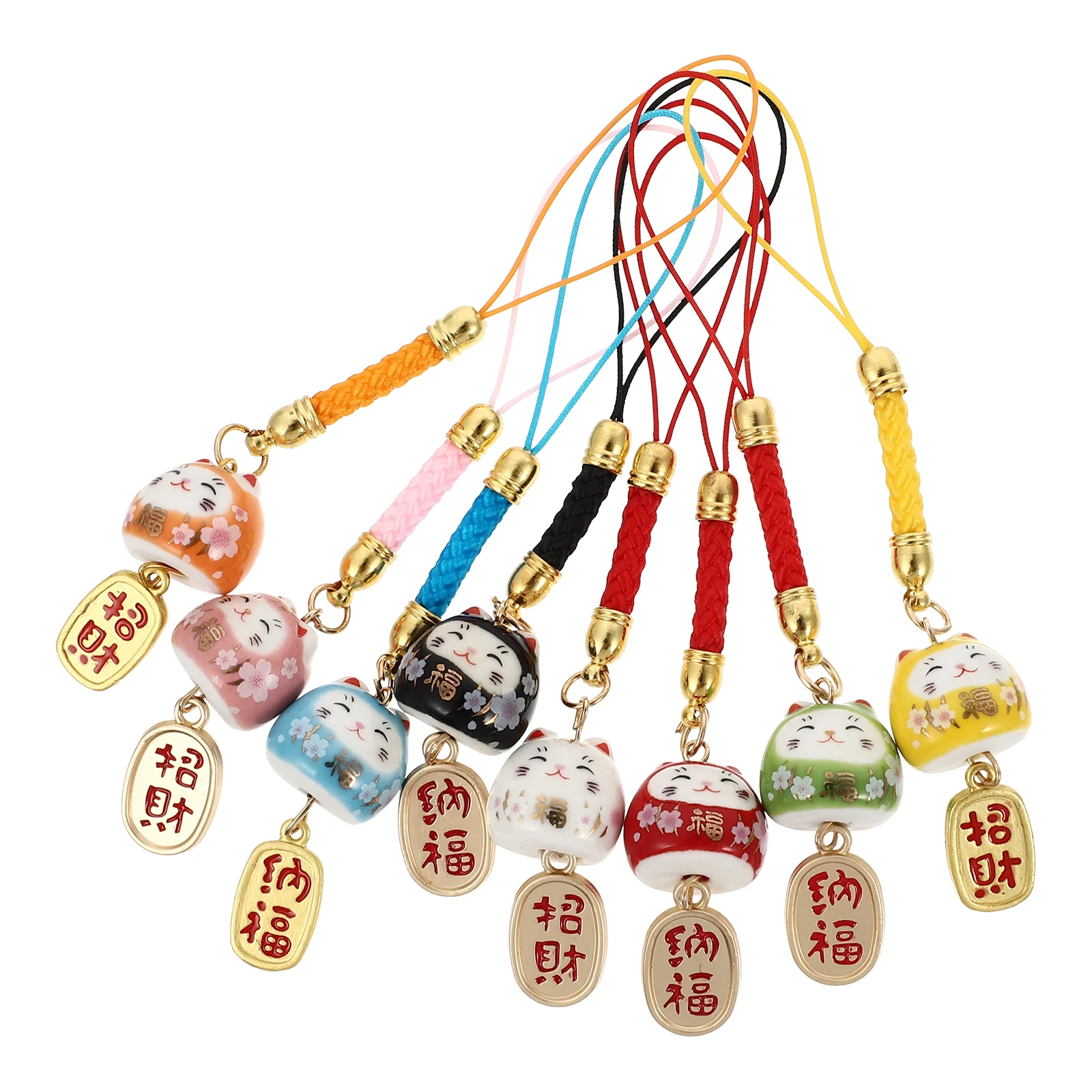 8 Pcs Pendant Fortune Phone Decoration Key Lanyard Bag Cat Hanging Ornament Exquisite Charming
8 Pcs Pendant Fortune Phone Decoration Key Lanyard Bag Cat Hanging Ornament Exquisite Charming