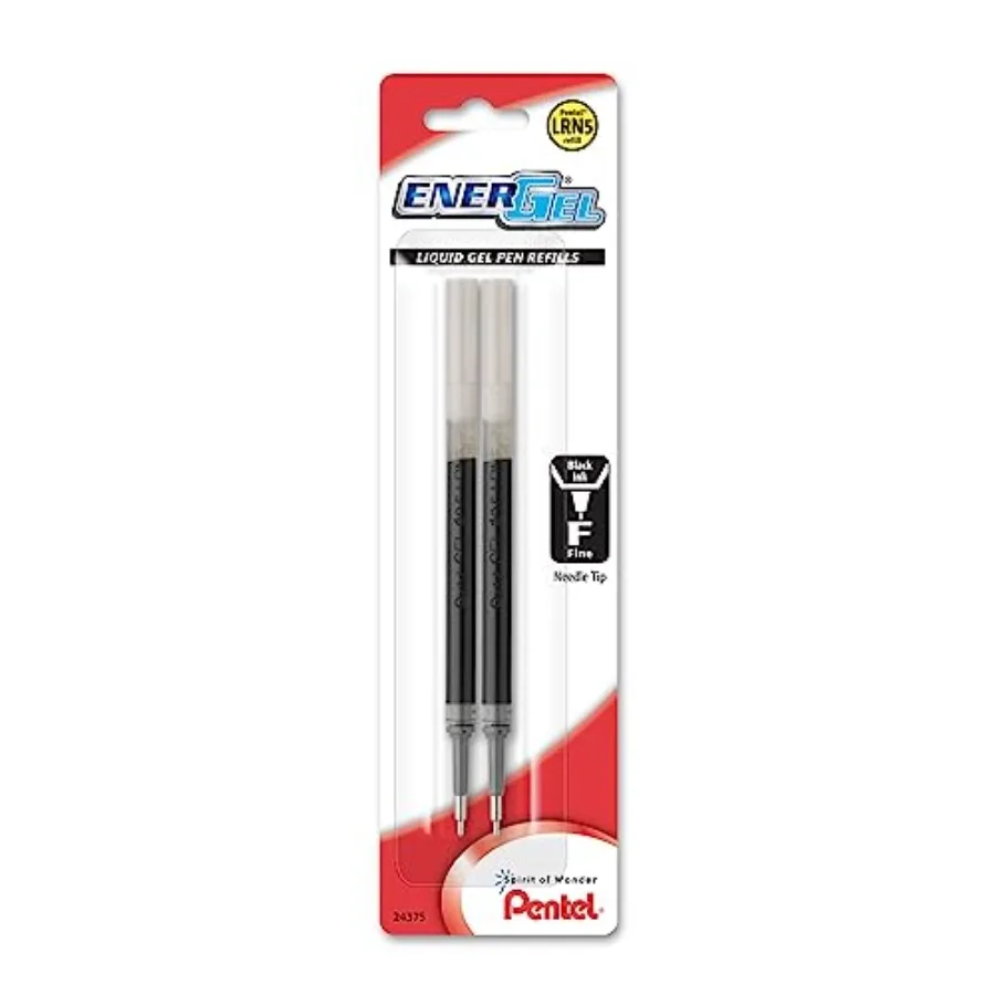 LRN5BP2A Refill Ink, for ENER-Gel and Lancelot Gel Pen, 0.5mm Needle Tip, Fine, Black Ink, 2 Pieces Per 1 Pack
LRN5BP2A Refill Ink, for ENER-Gel and Lancelot Gel Pen, 0.5mm Needle Tip, Fine, Black Ink, 2 Pieces Per 1 Pack