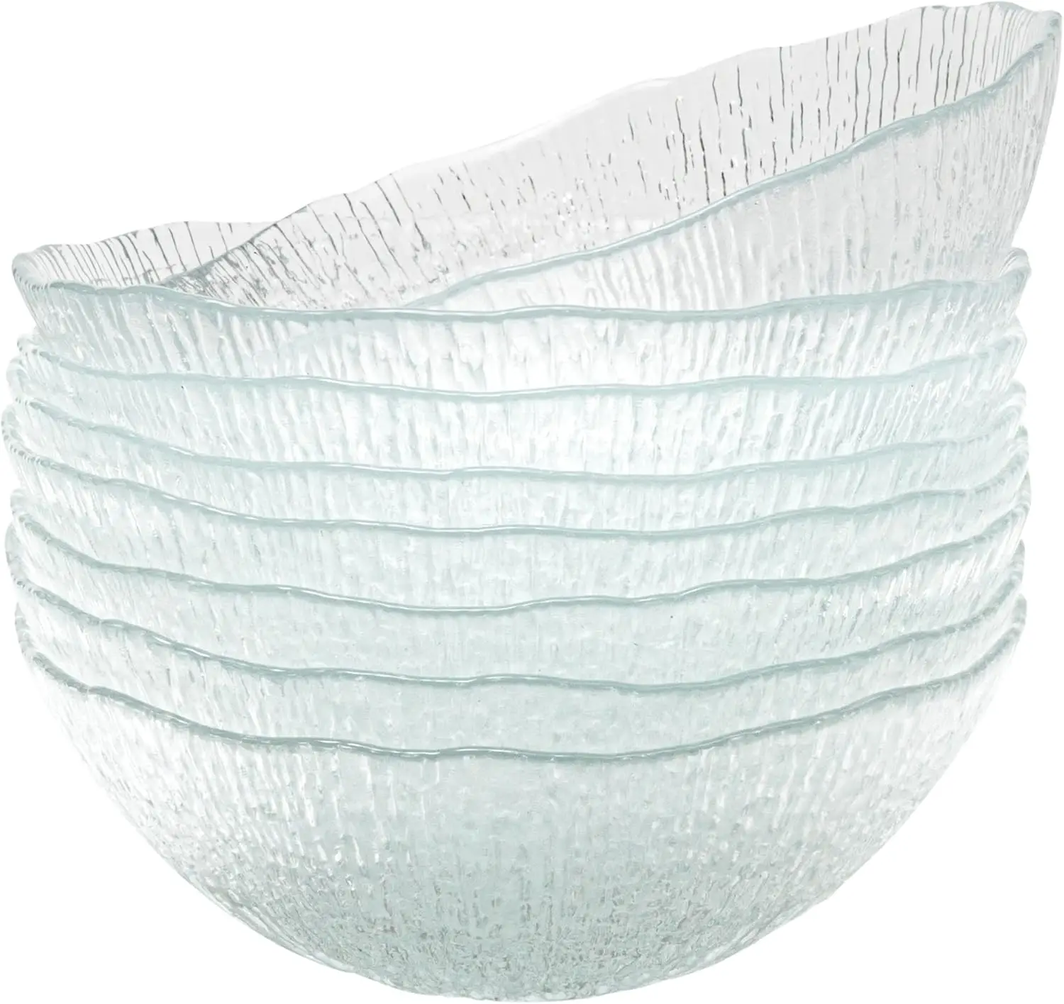 Elegant Textured Glass Soup Bowls, Set of 6, Dishwasher Safe Salad Bowls for Everyday Use
Elegant Textured Glass Soup Bowls, Set of 6, Dishwasher Safe Salad Bowls for Everyday Use